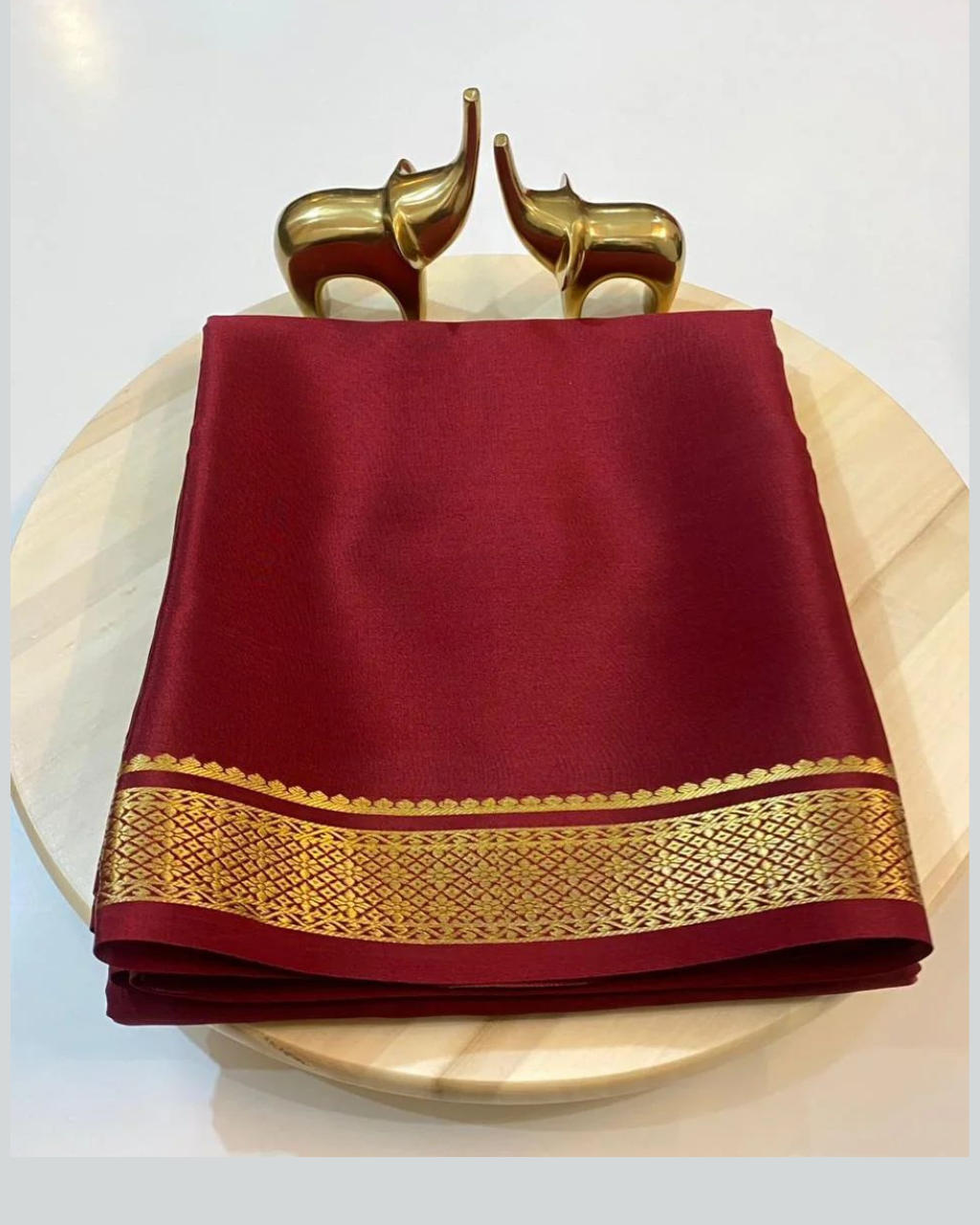 Soft Mysore Silk by Icultuers With Chit Pallu.