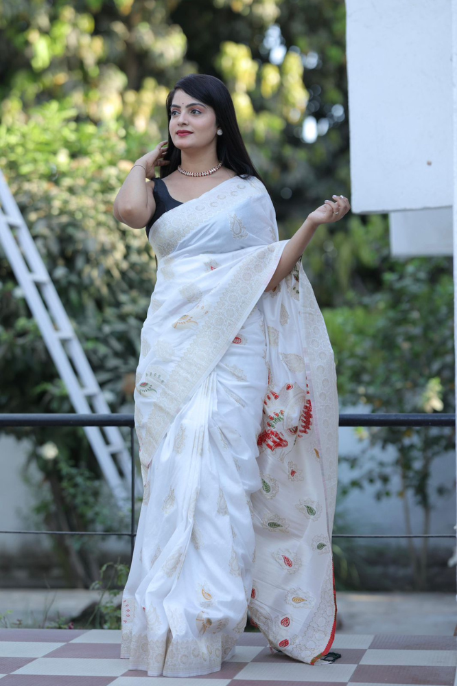 White colour Party wear dolla wedding by Icultuer .