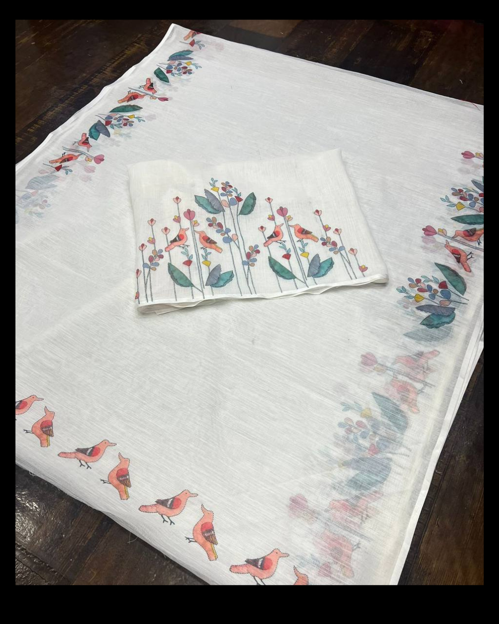 White Pure Linen Cotton by Icultuer