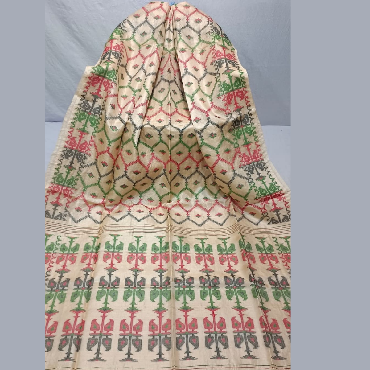 Traditional Kanchipuram by Icultuer in Beige with Fine Weaving