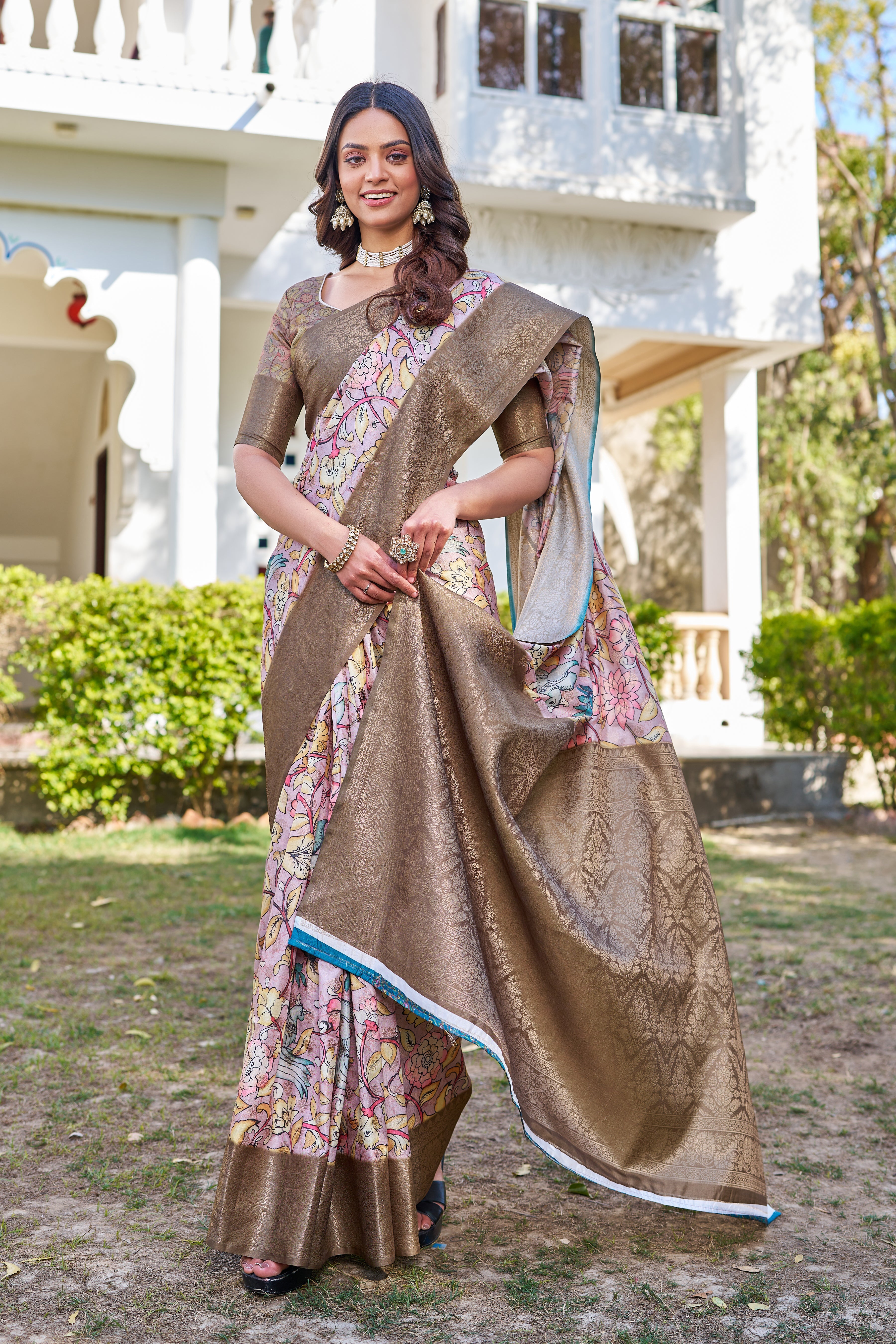 Vivid Digital Artistry on Lightweight Chiffon
