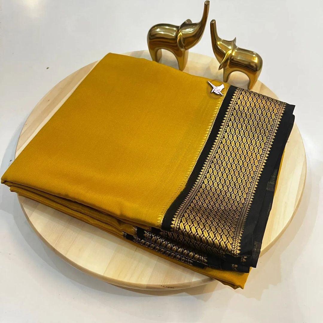 Royal Threads: Classic Mysore Silk by Icultuers in Vibrant Hues