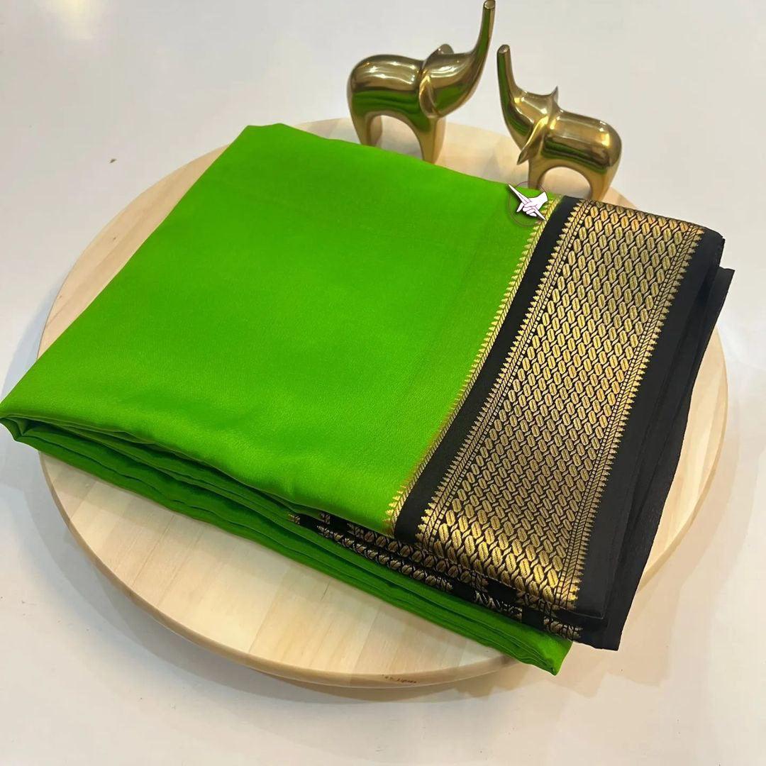 Royal Threads: Classic Mysore Silk by Icultuers in Vibrant Hues