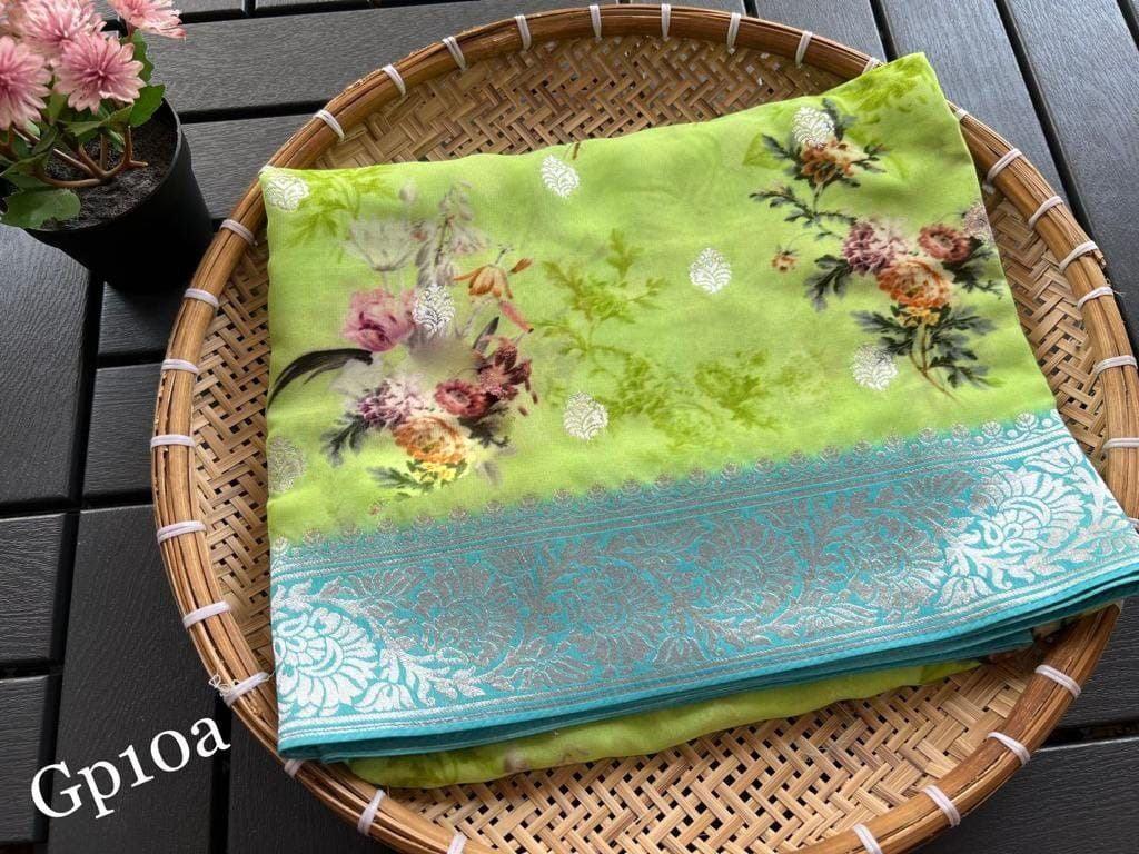 Crepe Georgette Printed by Icultuer – Elegant Lightweight Fabric