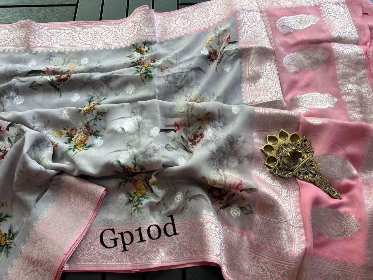 Crepe Georgette Printed by Icultuer – Elegant Lightweight Fabric