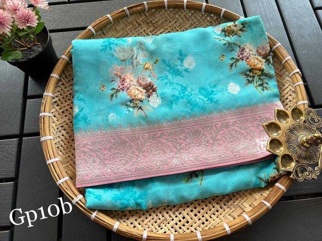 Crepe Georgette Printed by Icultuer – Elegant Lightweight Fabric