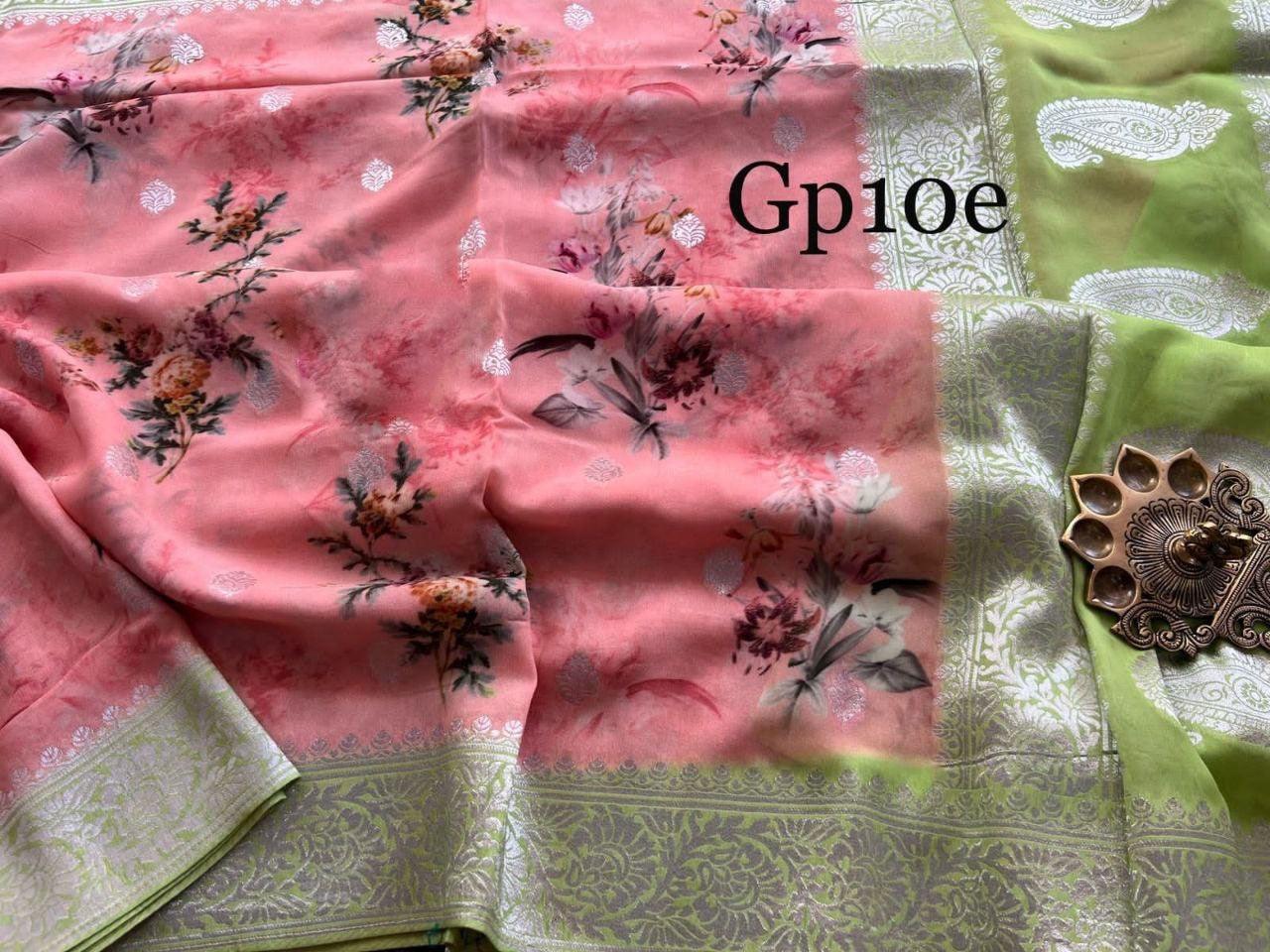 Crepe Georgette Printed by Icultuer – Elegant Lightweight Fabric