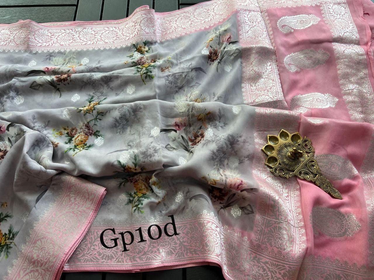 Crepe Georgette Printed by Icultuer – Elegant Lightweight Fabric