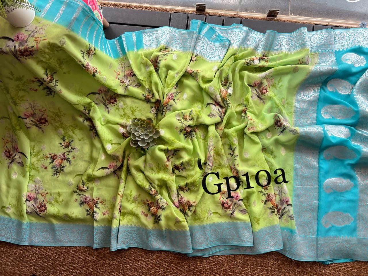Crepe Georgette Printed by Icultuer – Elegant Lightweight Fabric