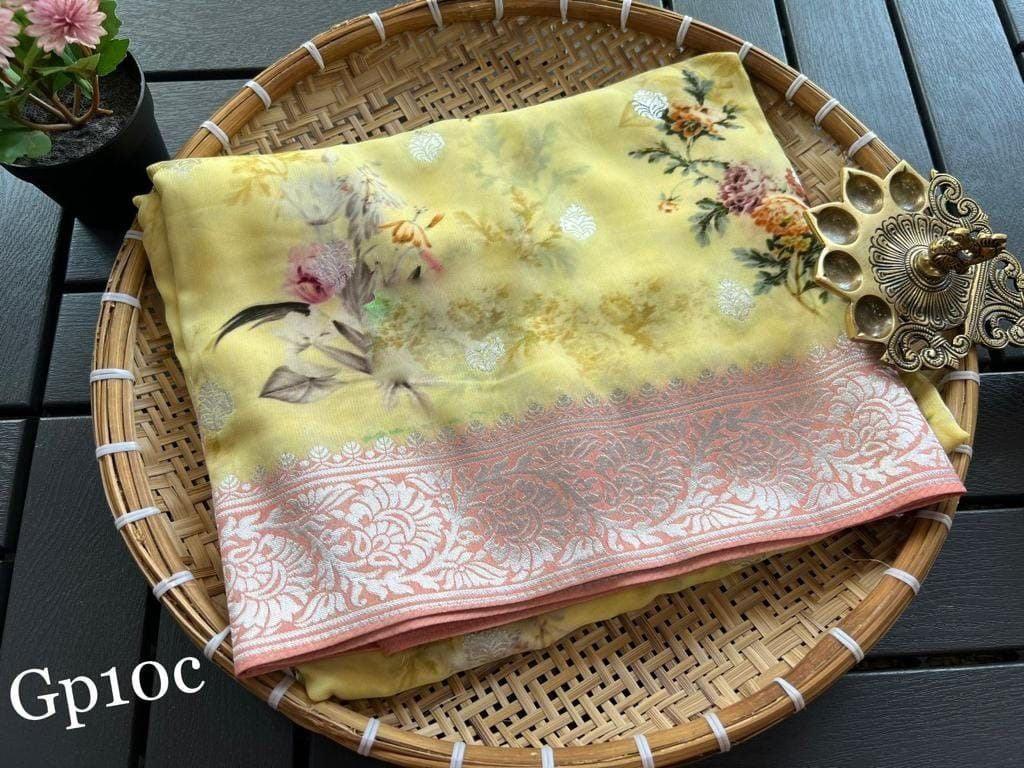Crepe Georgette Printed by Icultuer – Elegant Lightweight Fabric