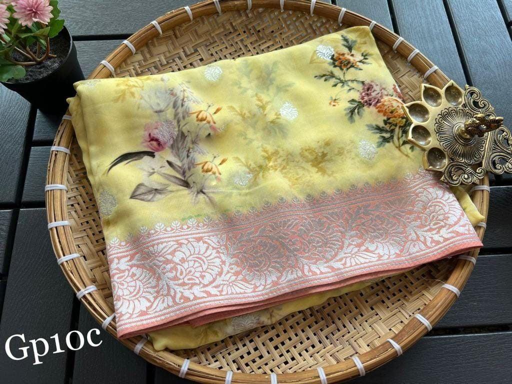 Crepe Georgette Printed by Icultuer – Elegant Lightweight Fabric