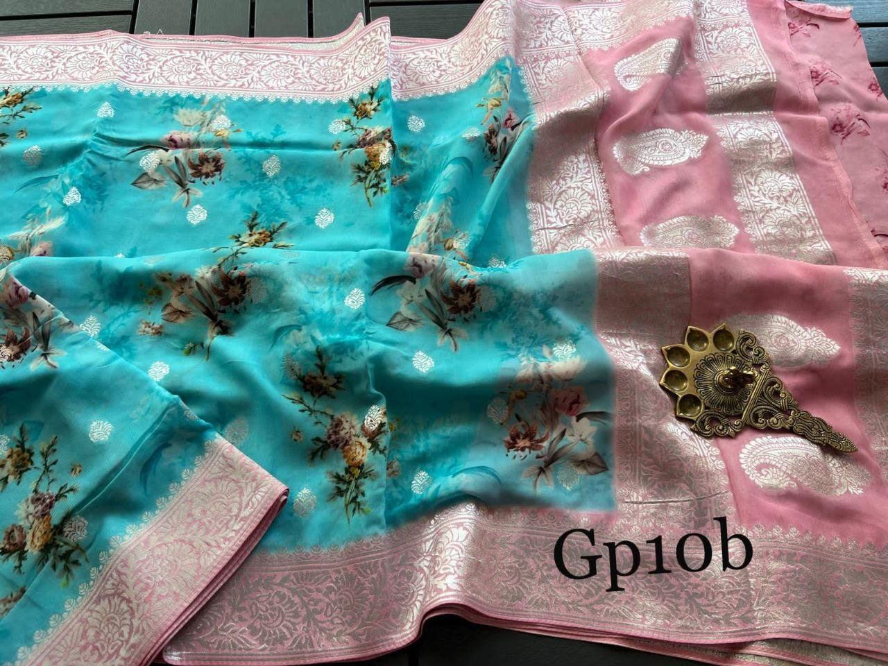 Crepe Georgette Printed by Icultuer – Elegant Lightweight Fabric