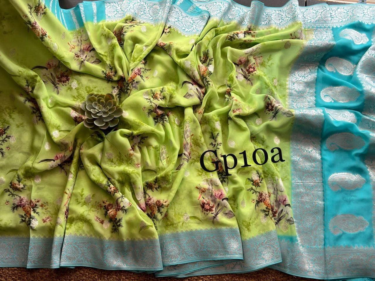 Crepe Georgette Printed by Icultuer – Elegant Lightweight Fabric
