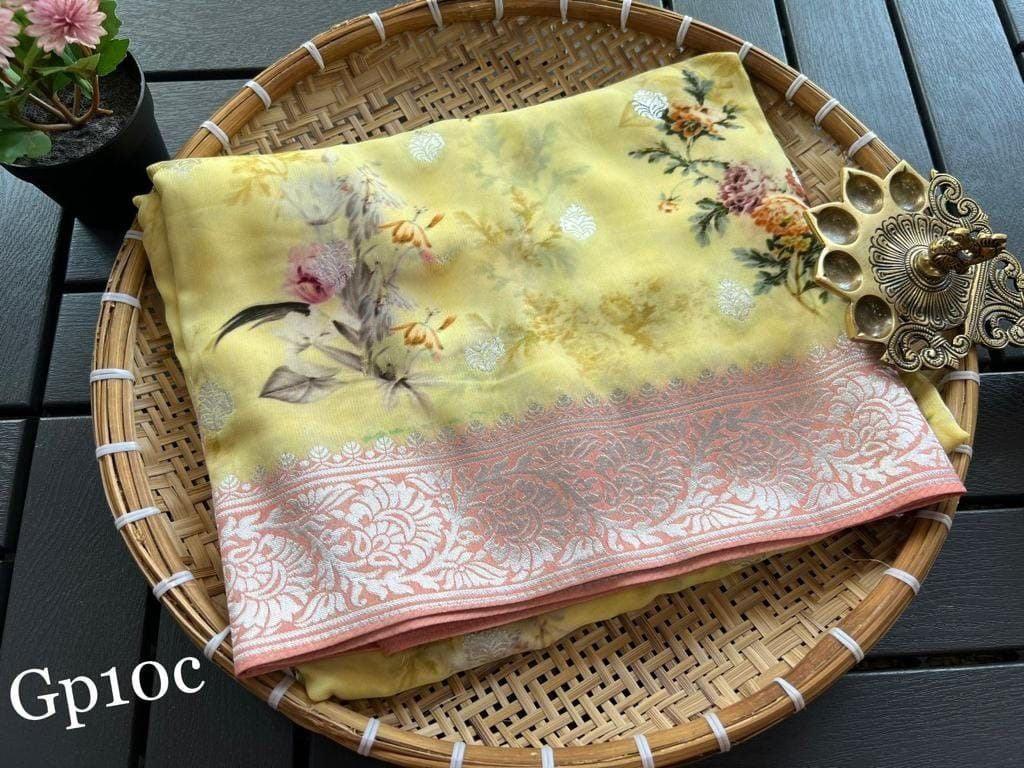 Crepe Georgette Printed by Icultuer – Elegant Lightweight Fabric