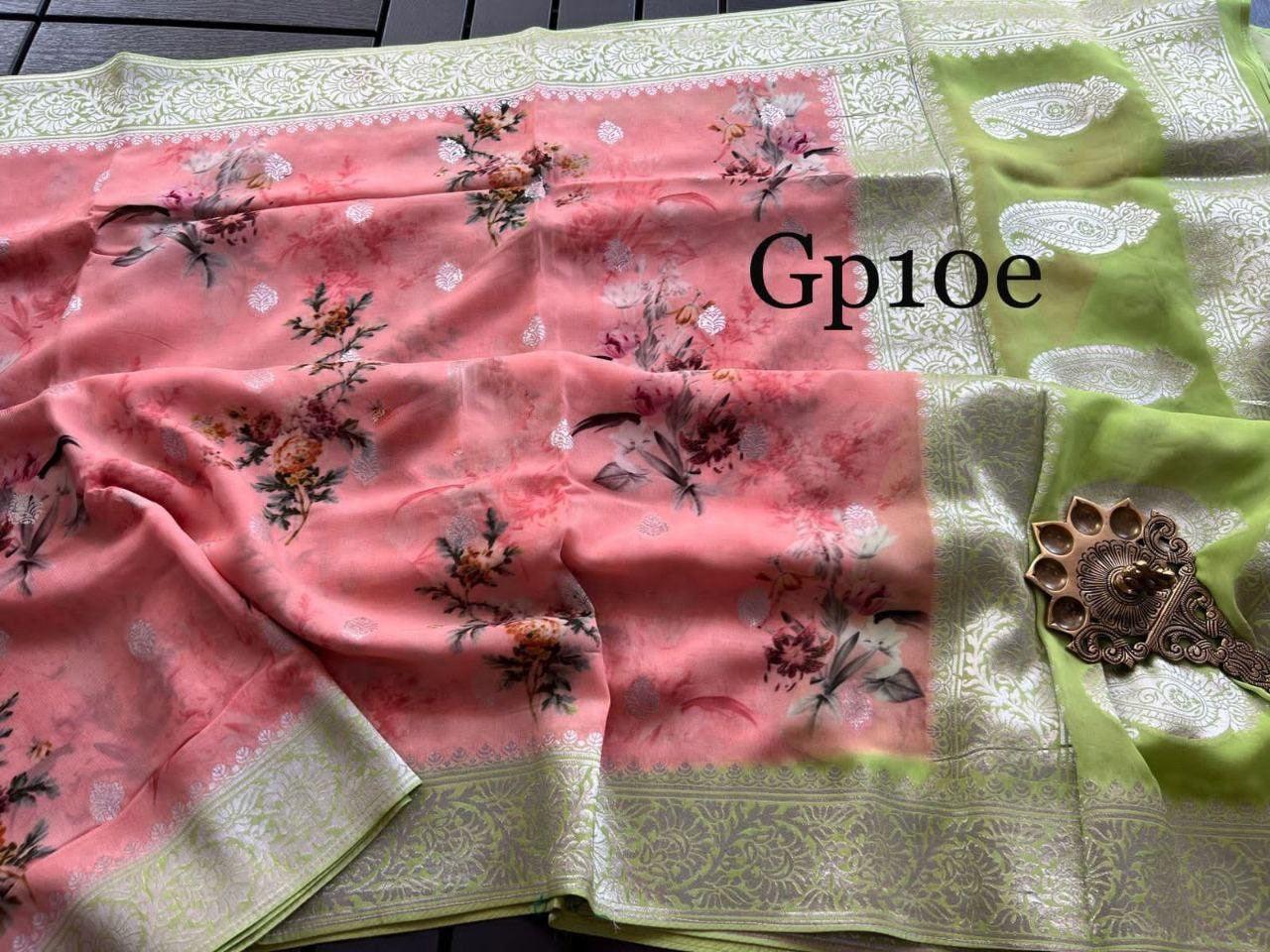Crepe Georgette Printed by Icultuer – Elegant Lightweight Fabric