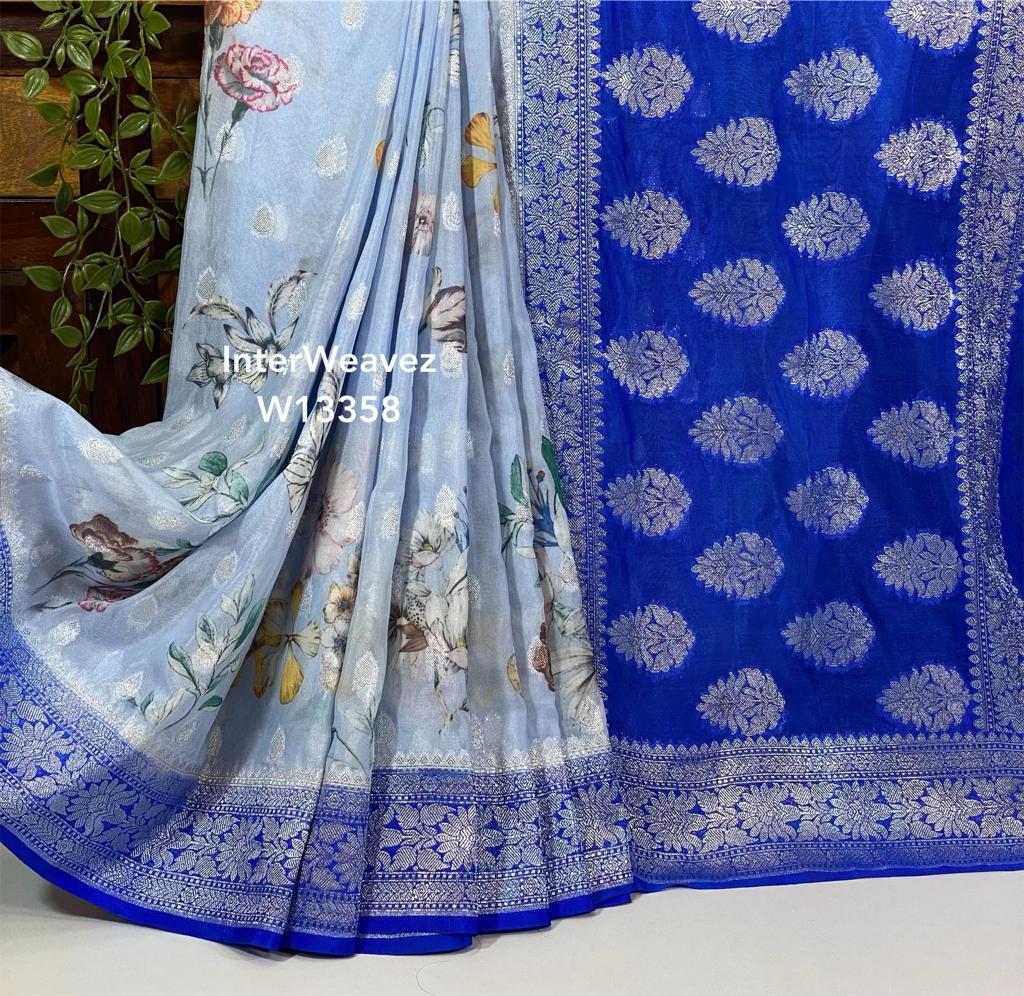 Premium Crepe Georgette Printed by Icultuers – Trendy & Stylish