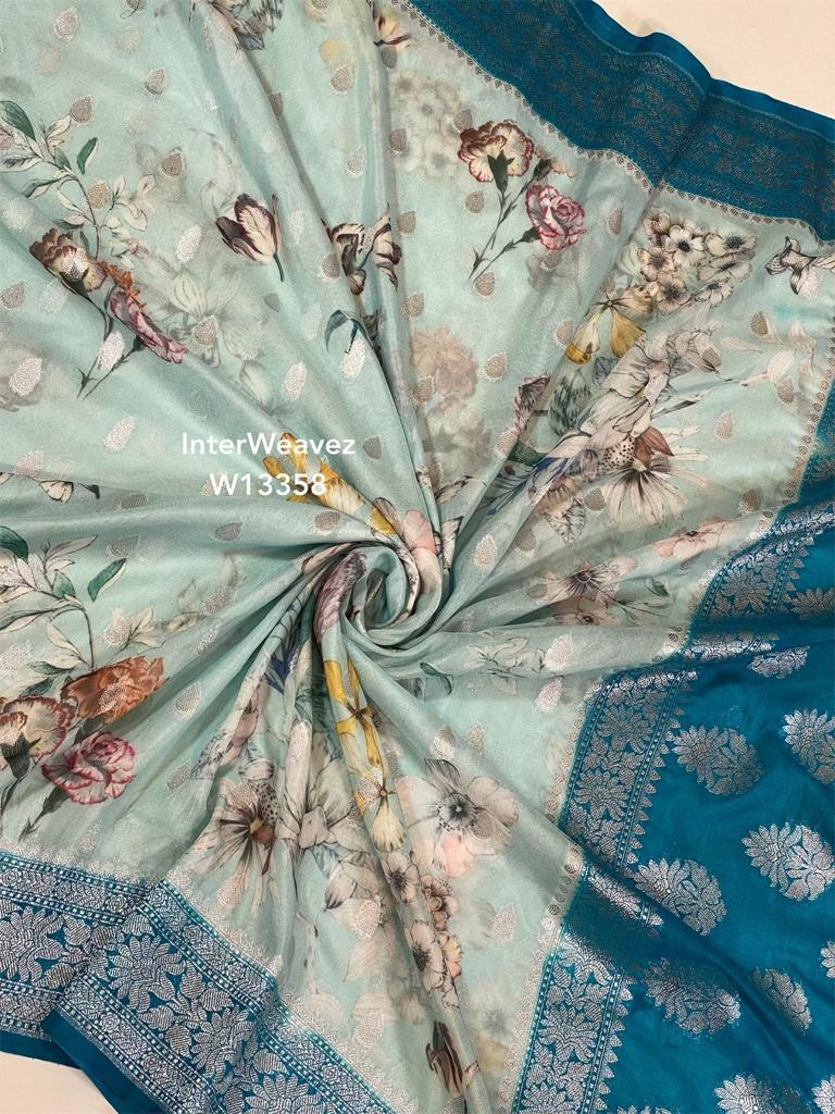 Premium Crepe Georgette Printed by Icultuers – Trendy & Stylish