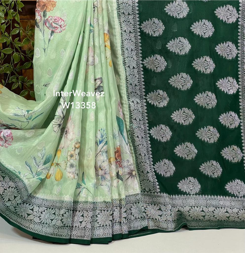 Premium Crepe Georgette Printed by Icultuers – Trendy & Stylish