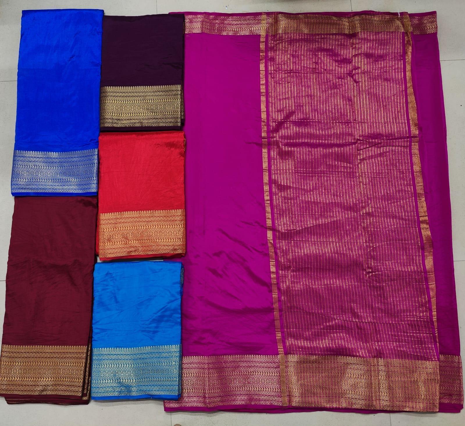 Beautiful Mysore Silk Sarees – Traditional Style With Zari Border