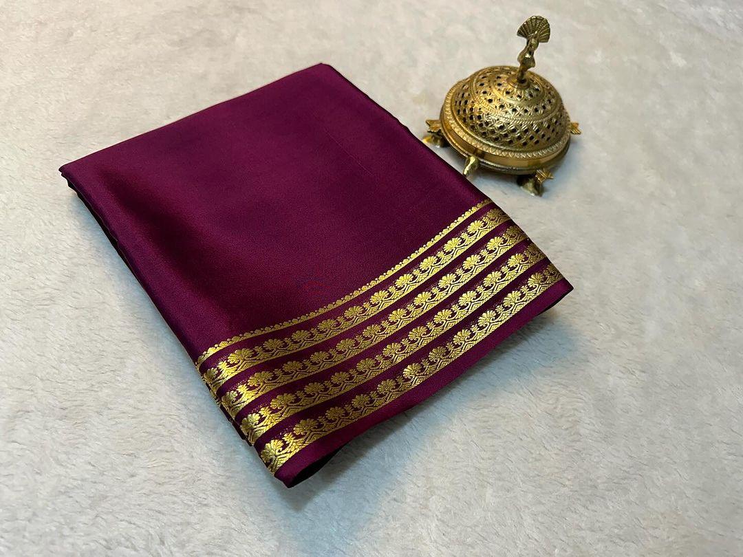 Premium Traditional Mysore Silk Sarees – Handwoven Zari Craft