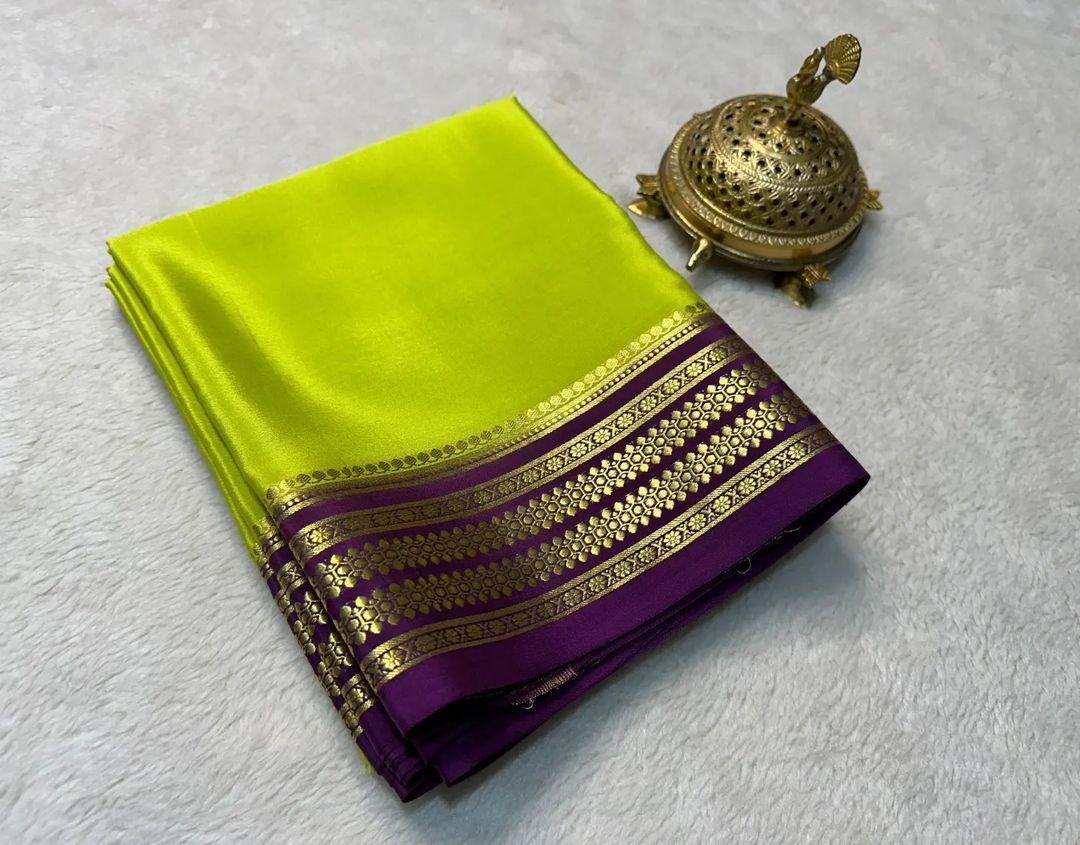 Exclusive Handcrafted Mysore Crepe Soft Silk by Icultuers