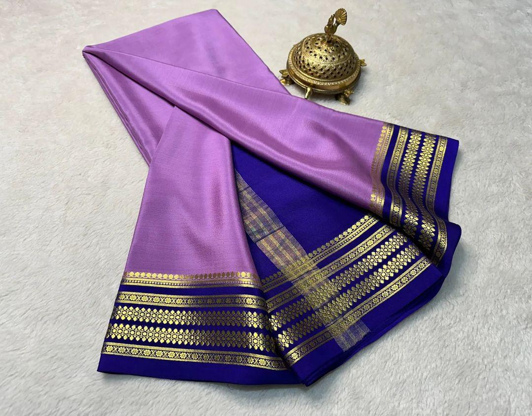 Exclusive Handcrafted Mysore Crepe Soft Silk by Icultuers