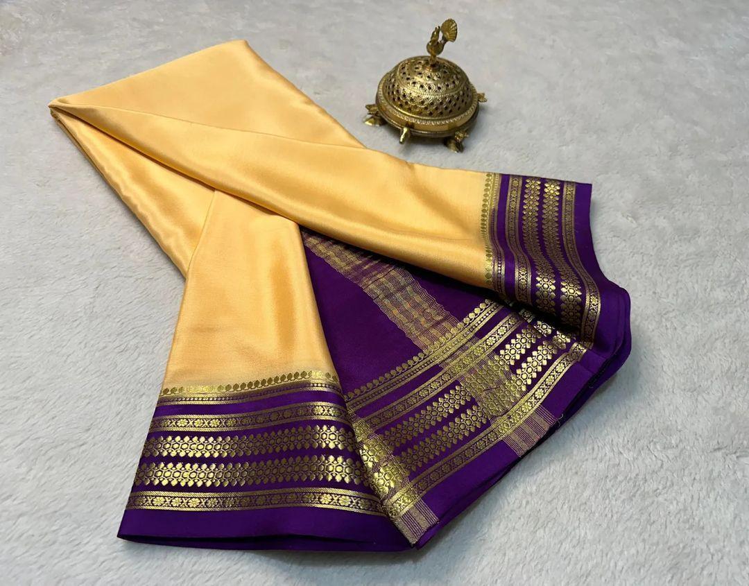 Royal Essence: Mysore Silk with Deep Contrast Tones