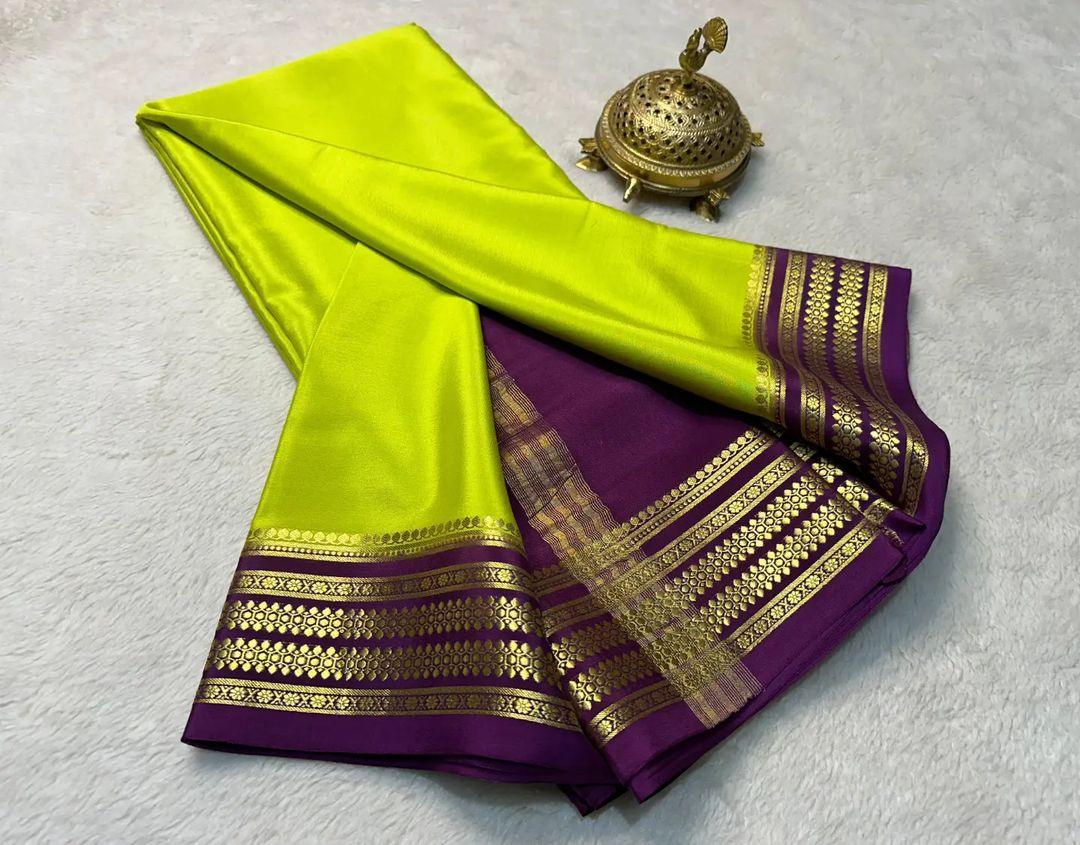 Exclusive Handcrafted Mysore Crepe Soft Silk by Icultuers