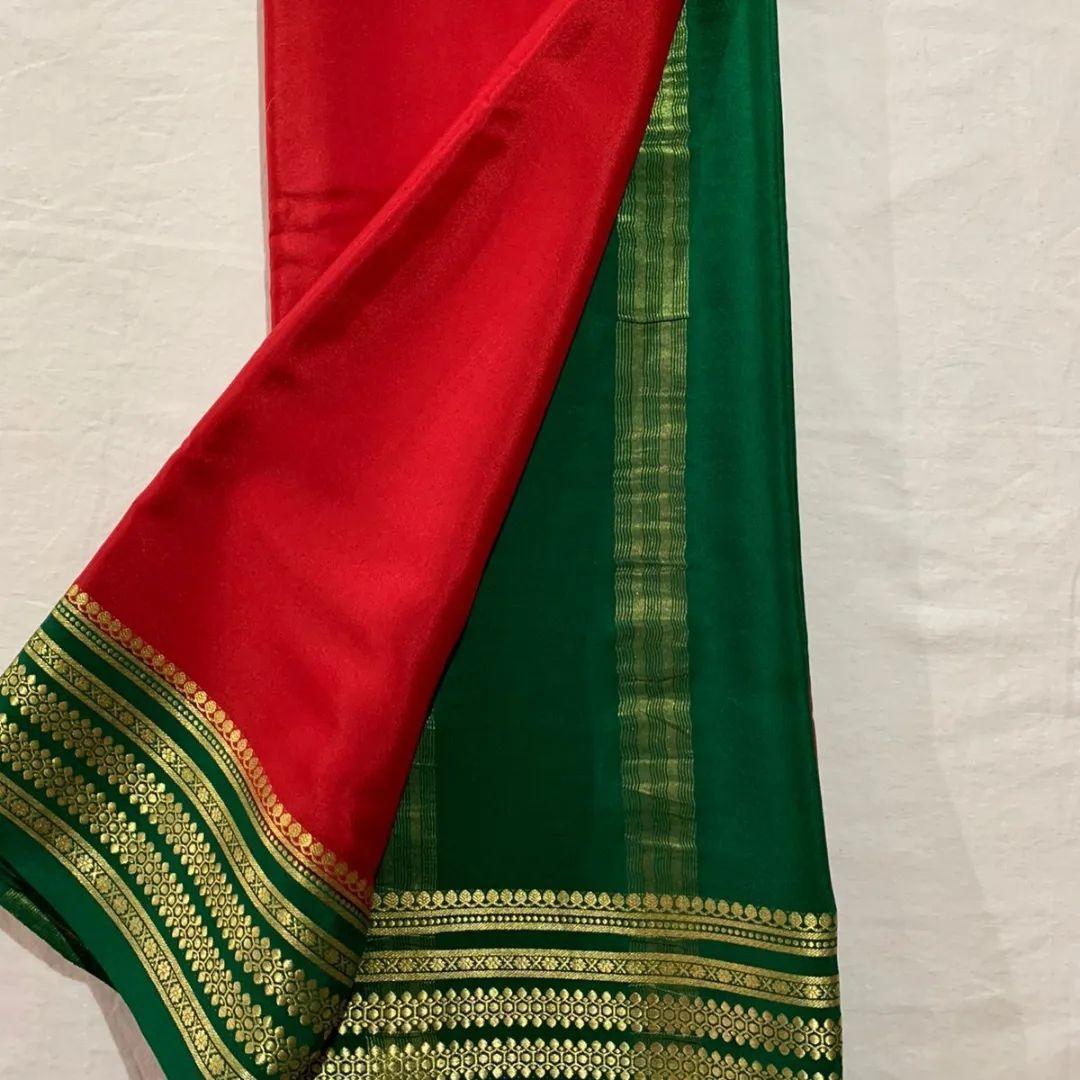 Color Burst: Mysore Silk with Stunning Border Accents