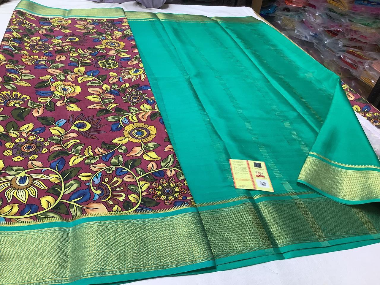 Mysore Printed Crepe Silk Sarees for Graceful Looks