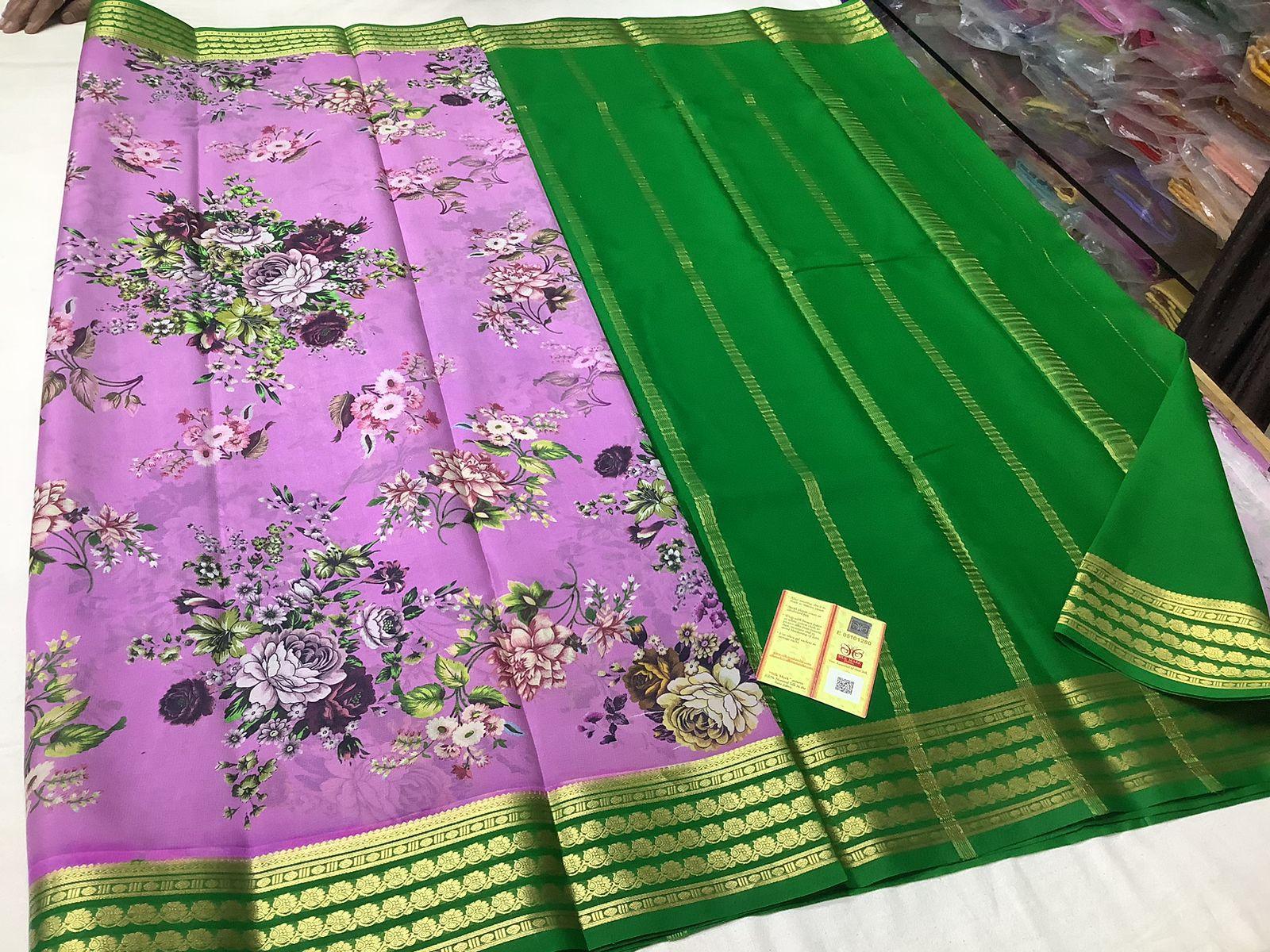 Premium Mysore Crepe Silk Sarees – Soft, Smooth & Luxurious