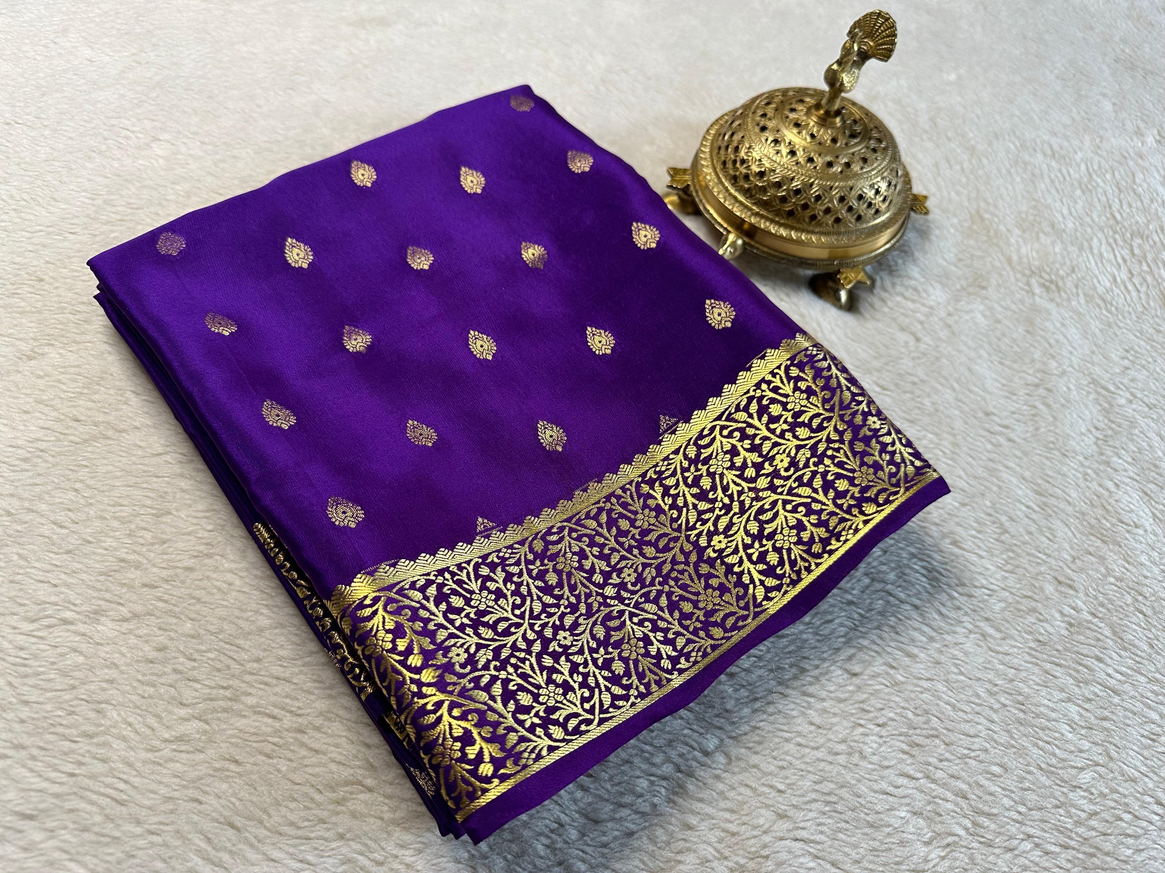 Your Wardrobe Upgrade: Pure Brocade Mysore Silk Available Now