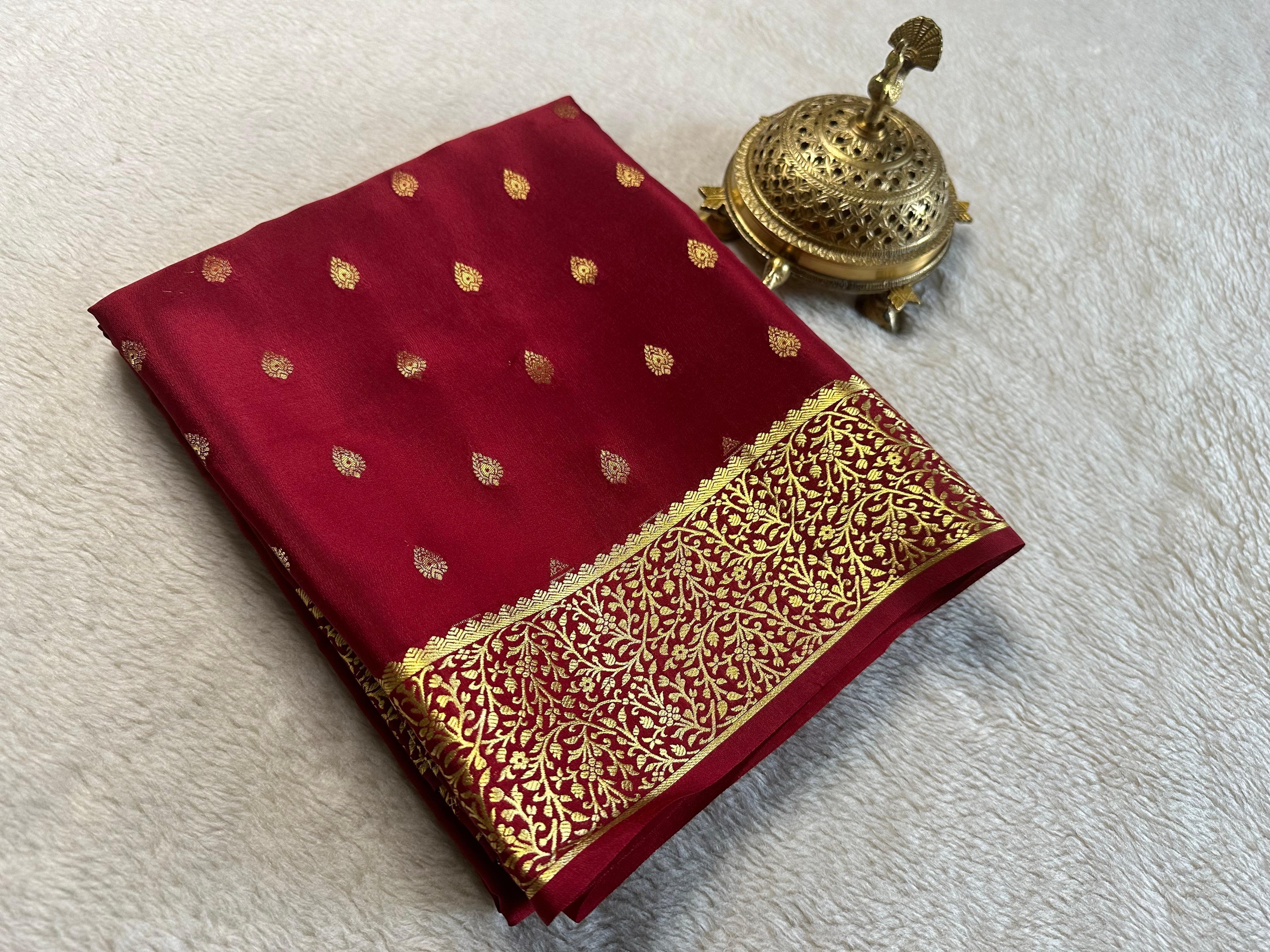 Exclusive Collection: Pure Brocade Mysore Silk by Icultuers