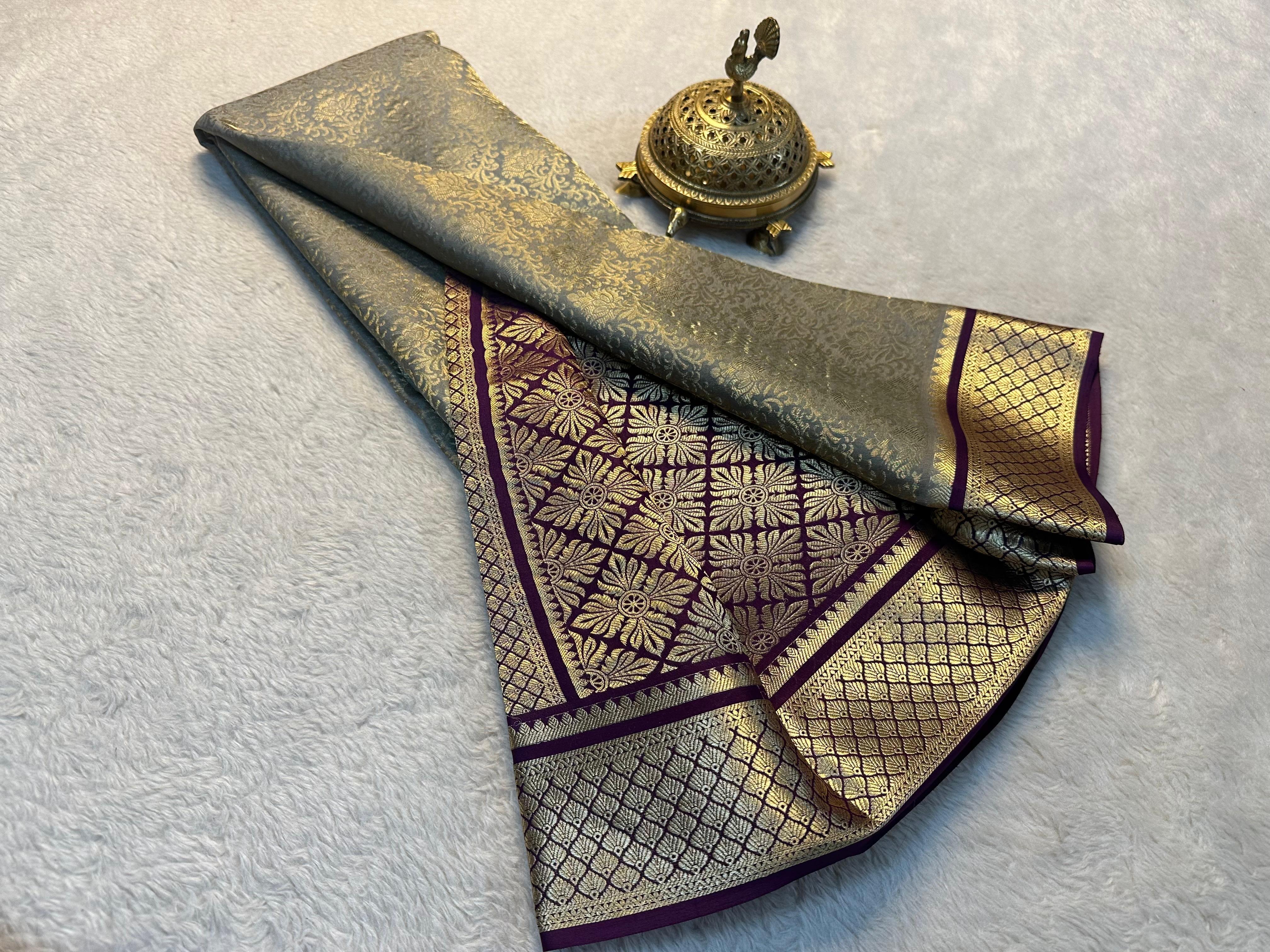 Pure brocade Mysore silk sarees