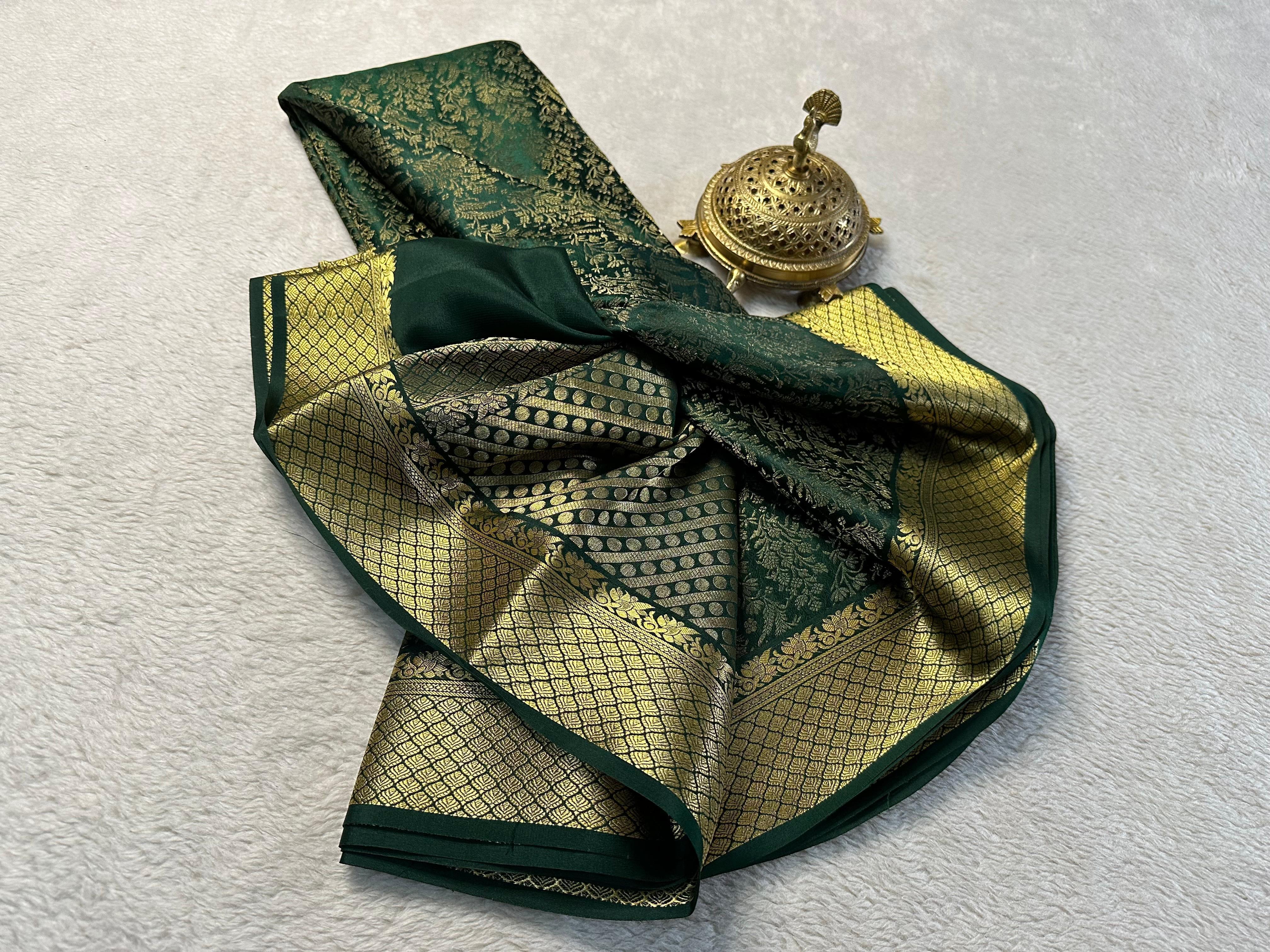 Shop the Look: Stunning Pure Mysore Silk by Icultuers Collection