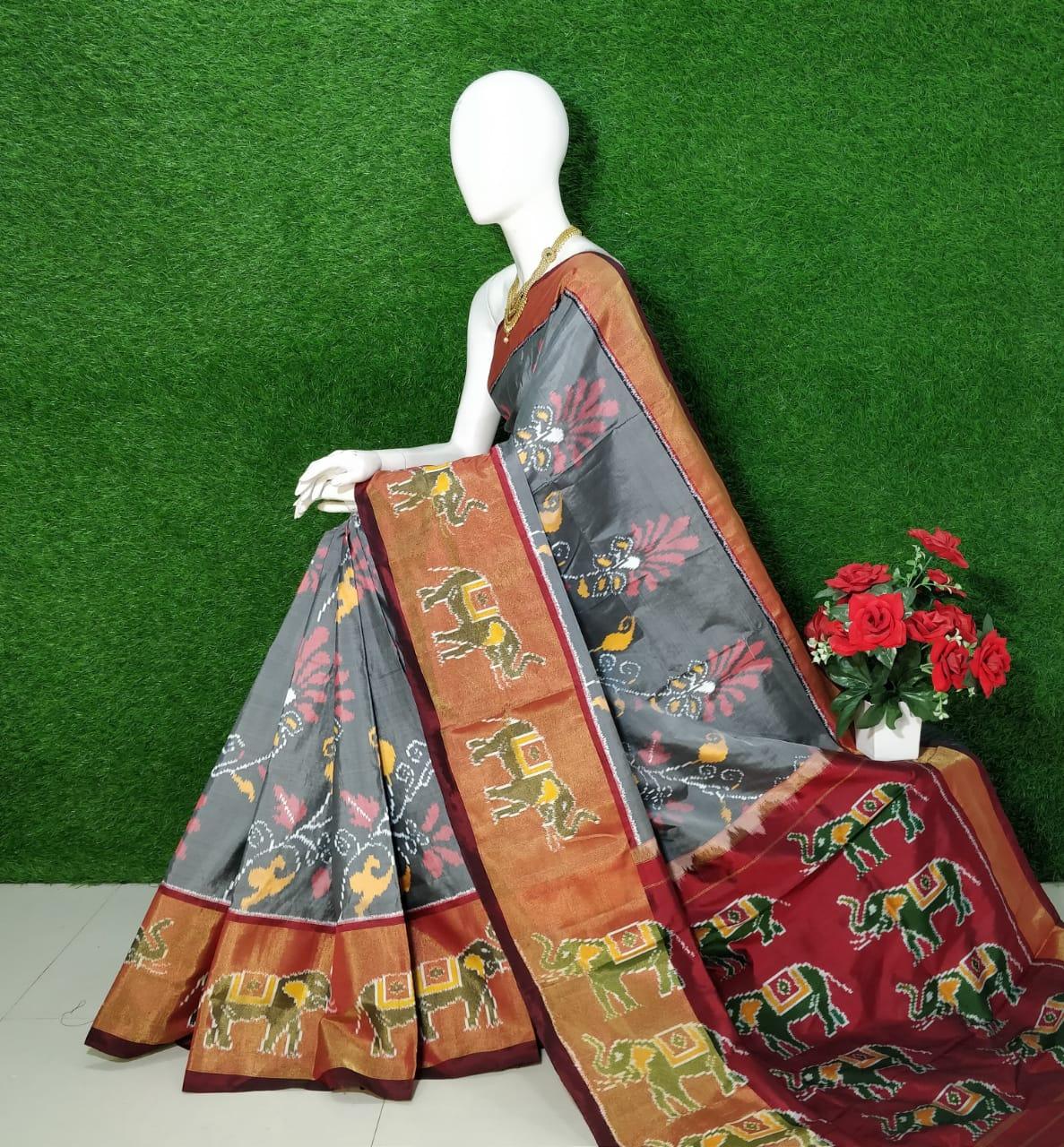 Poichampally Ikkat Kanchi Silk by Icultuers
