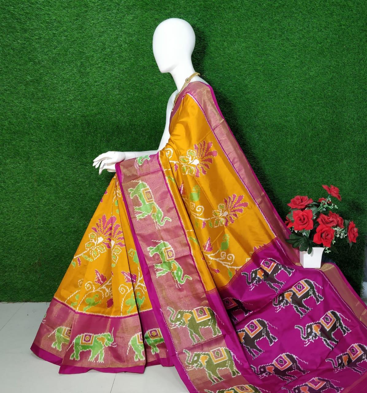 Poichampally Ikkat Kanchi Silk by Icultuers