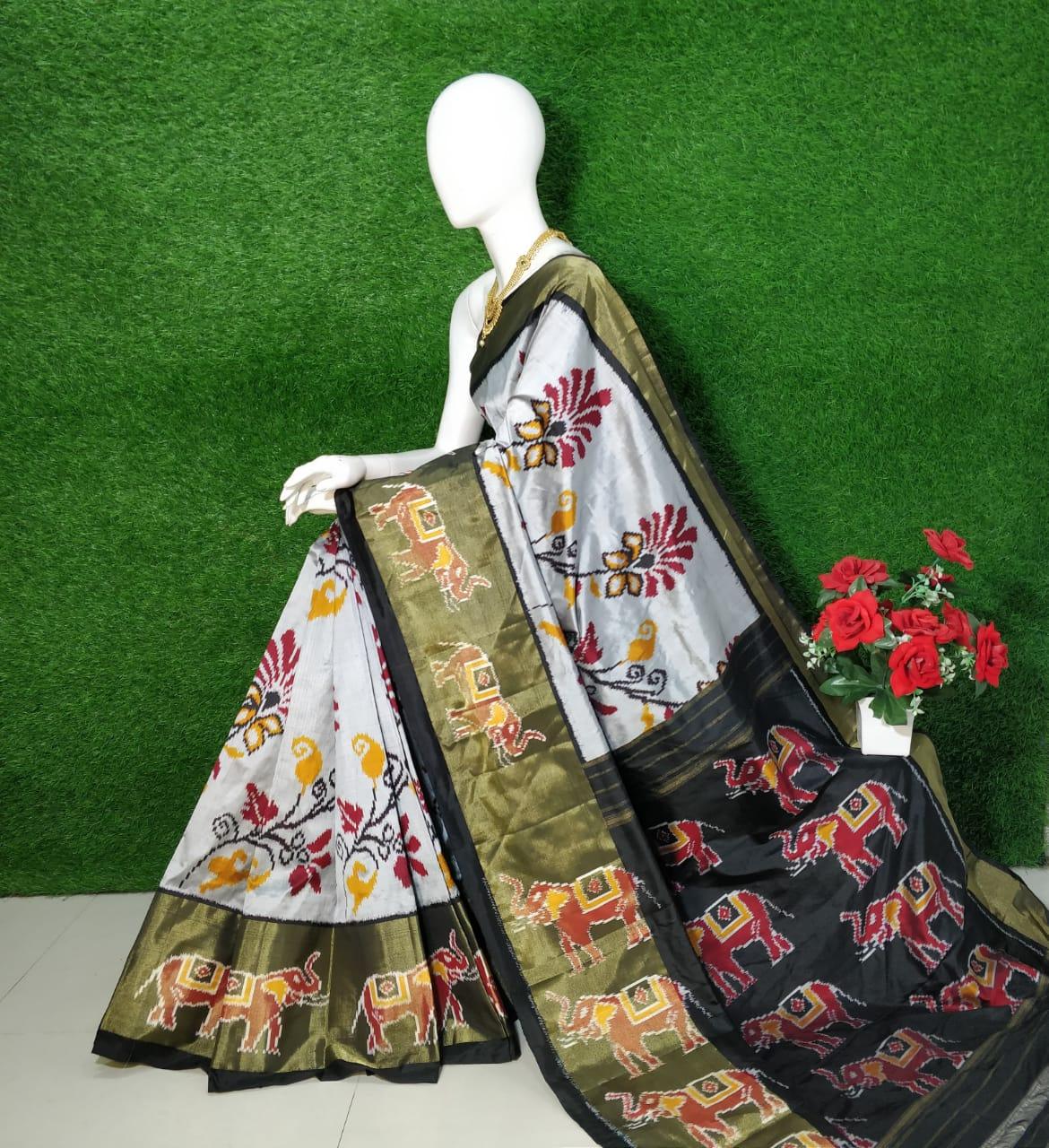 Poichampally Ikkat Kanchi Silk by Icultuers