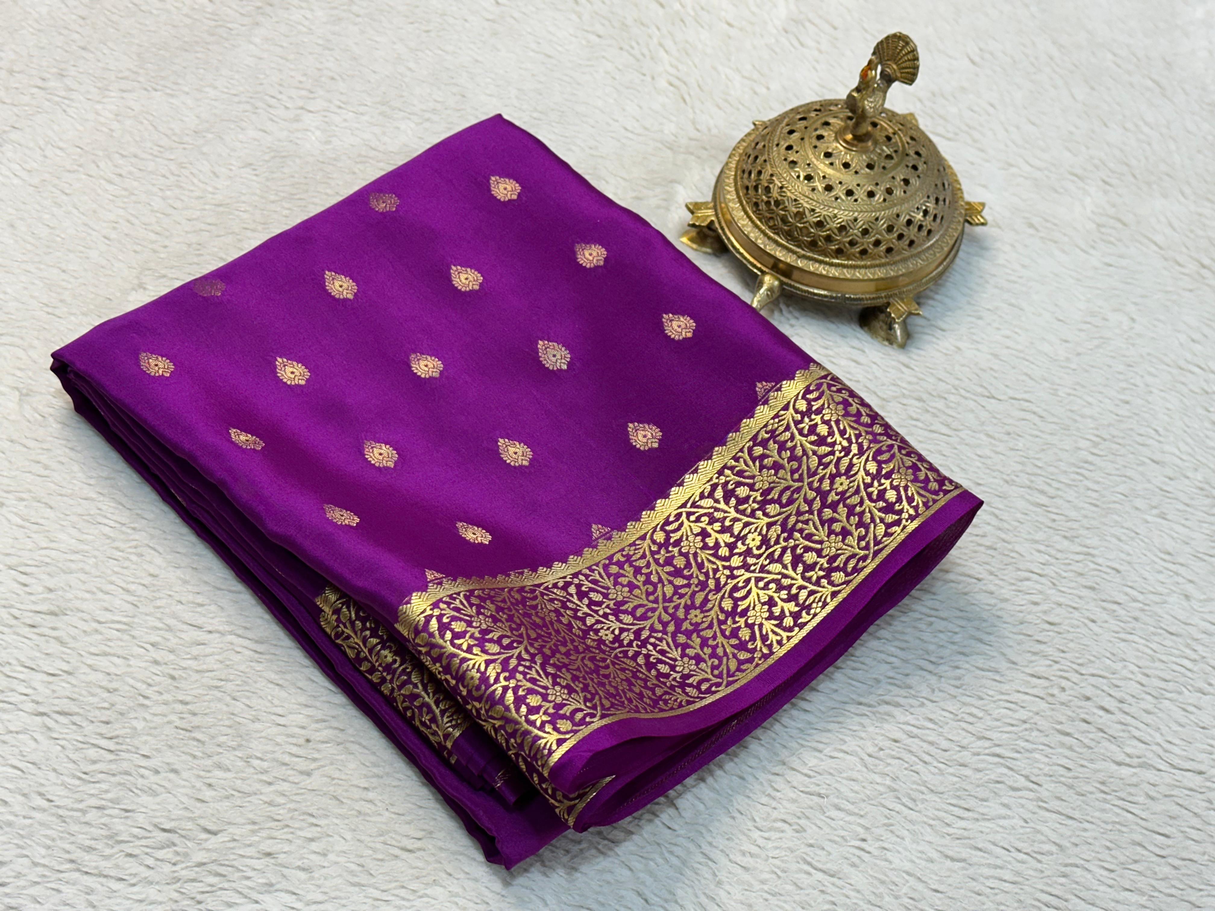 Very Exclusive Mysore Crepe Silk by Icultuer