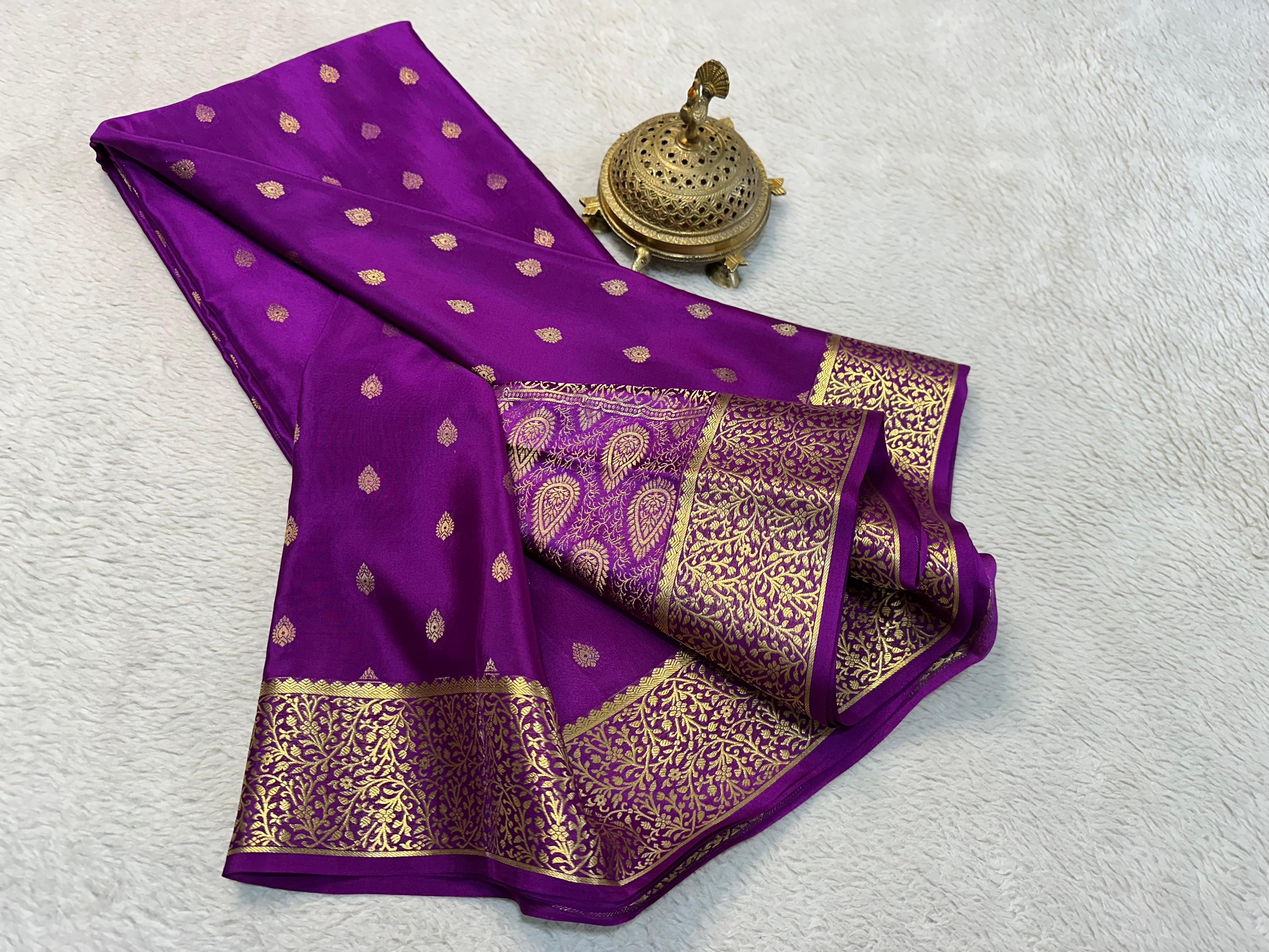 Very Exclusive Mysore Crepe Silk by Icultuer