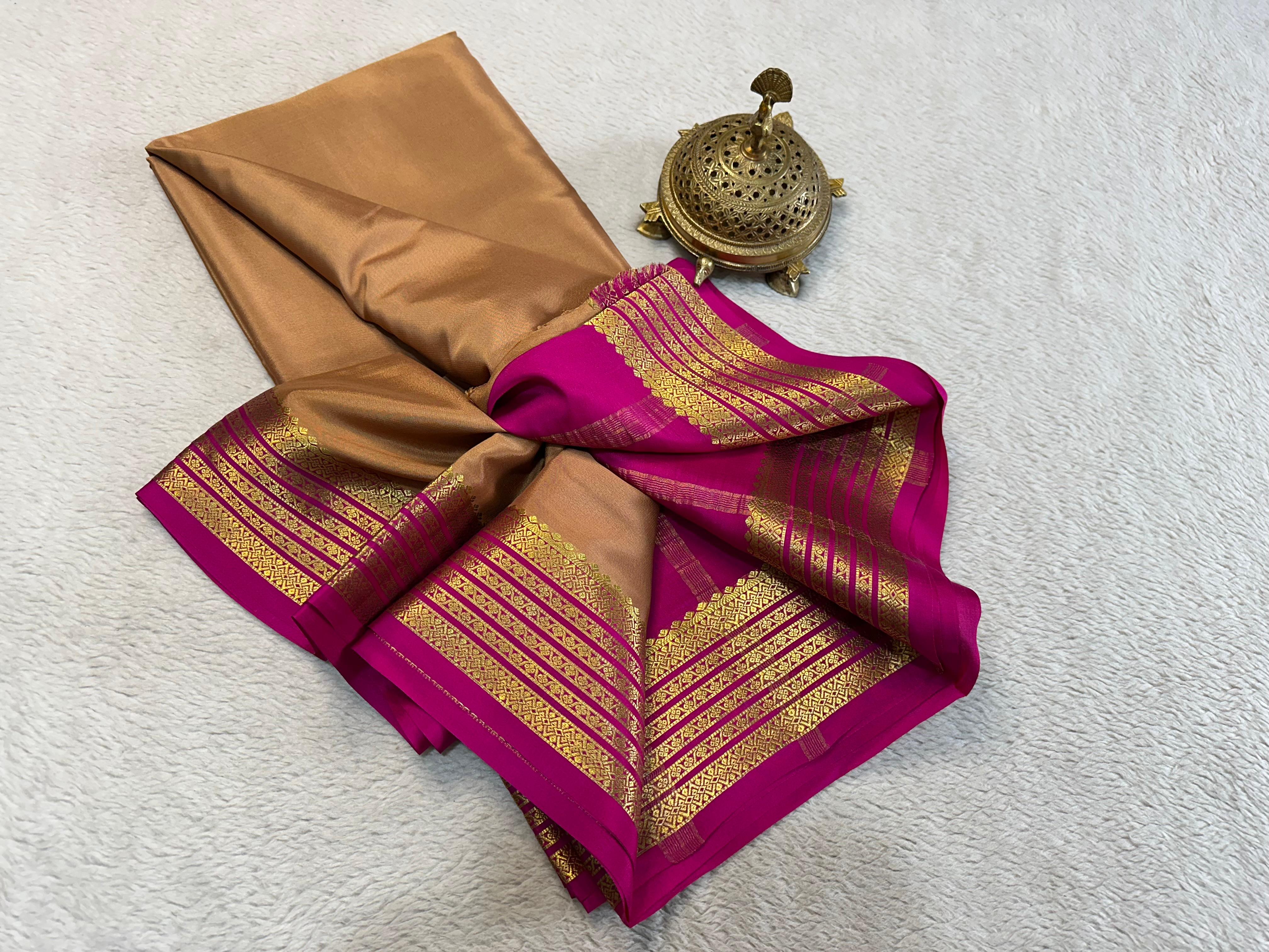 Mysore Printed Floral Silk Sarees for Grand Occasions