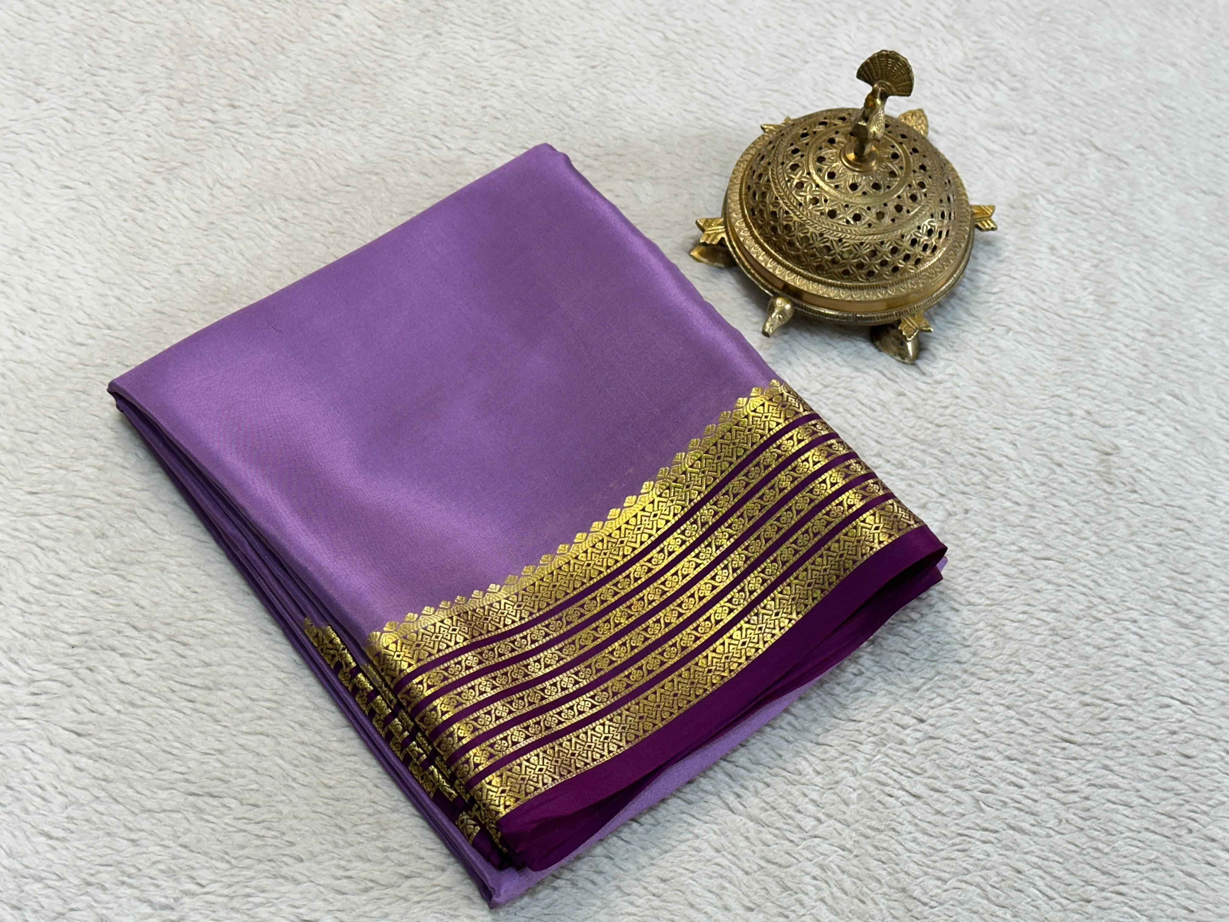 Mysore Printed Floral Silk Sarees for Grand Occasions
