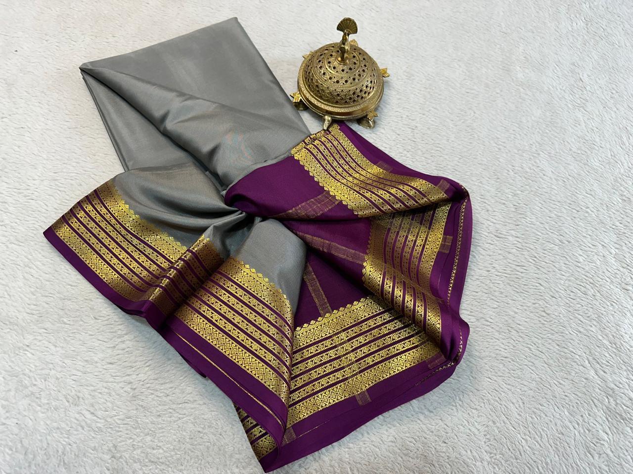 Royal Drapes: Pure Arani Silk Saree with Grand Ornamental Designs