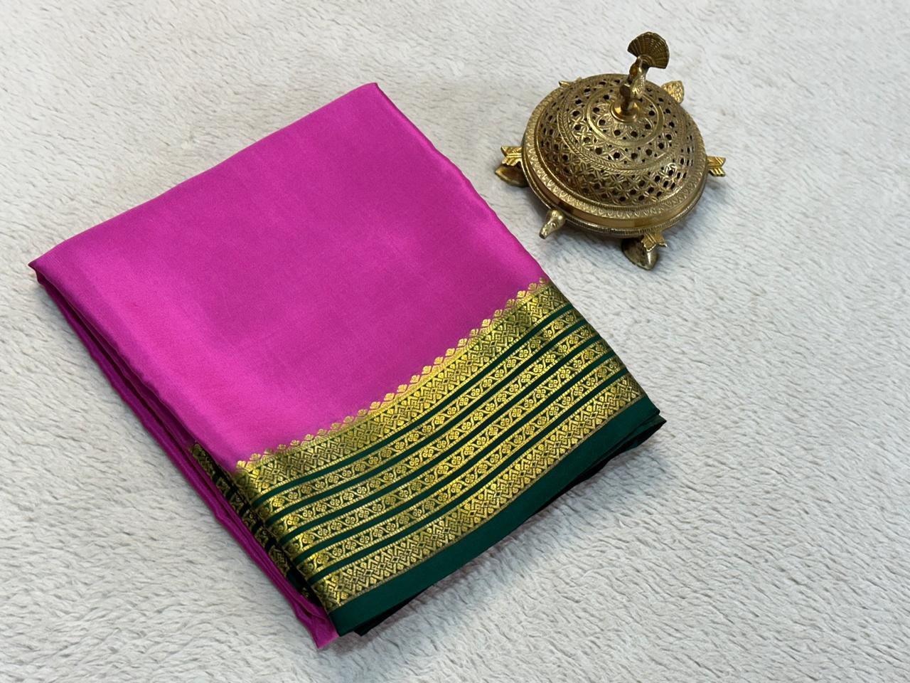 Lustrous Elegance: Tussar Silk Saree with Exquisite Embroidered Borders