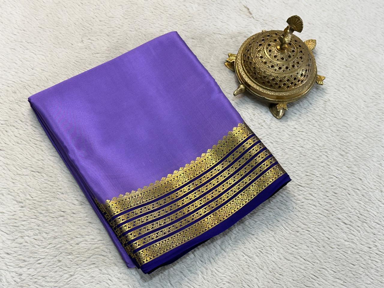 Ethereal Glow: Banarasi Silk Saree with Elegant Floral Brocade