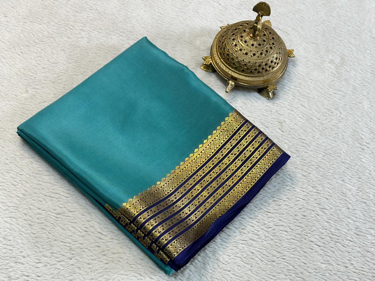 Traditional Essence: Pure Dharmavaram Silk Saree with Heavy Pallu Work