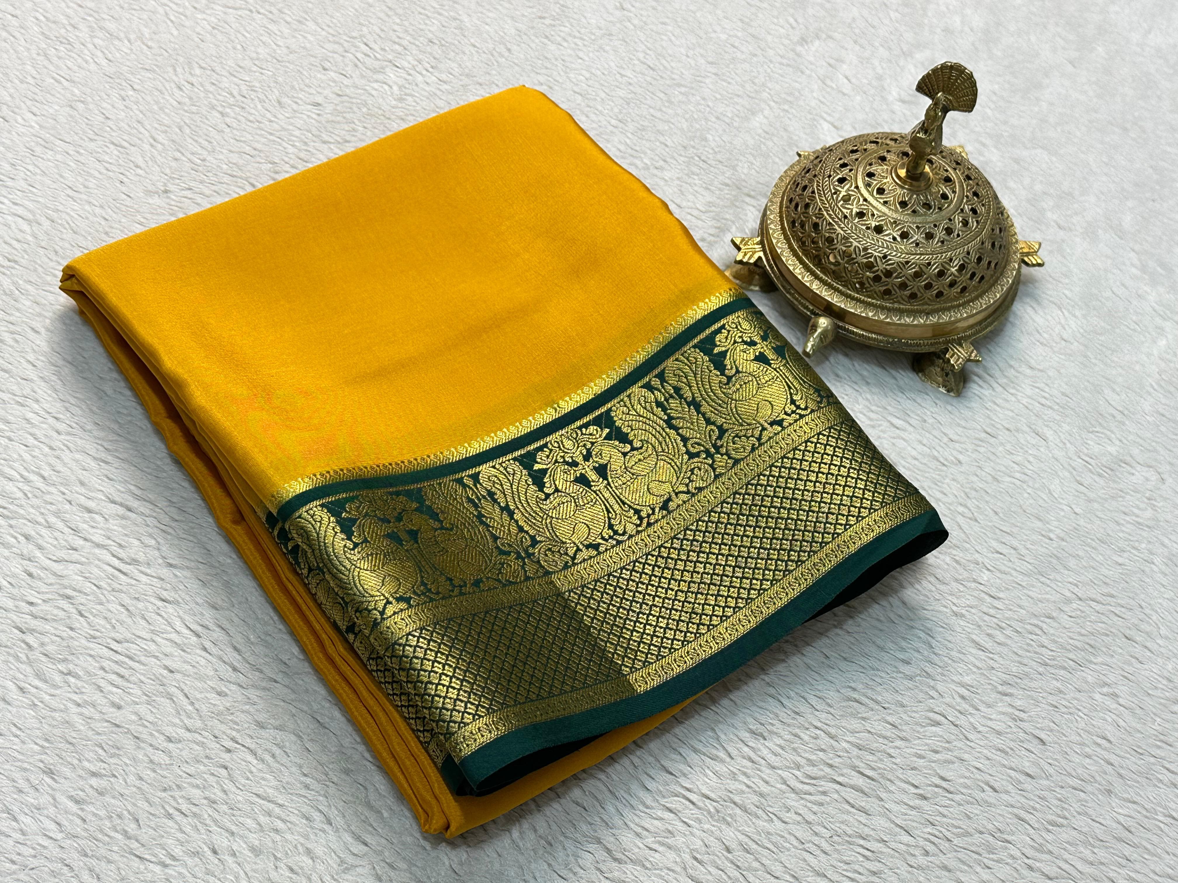 Grace the Occasion with Our Enchanting Rich Peacock Border by Icultuers