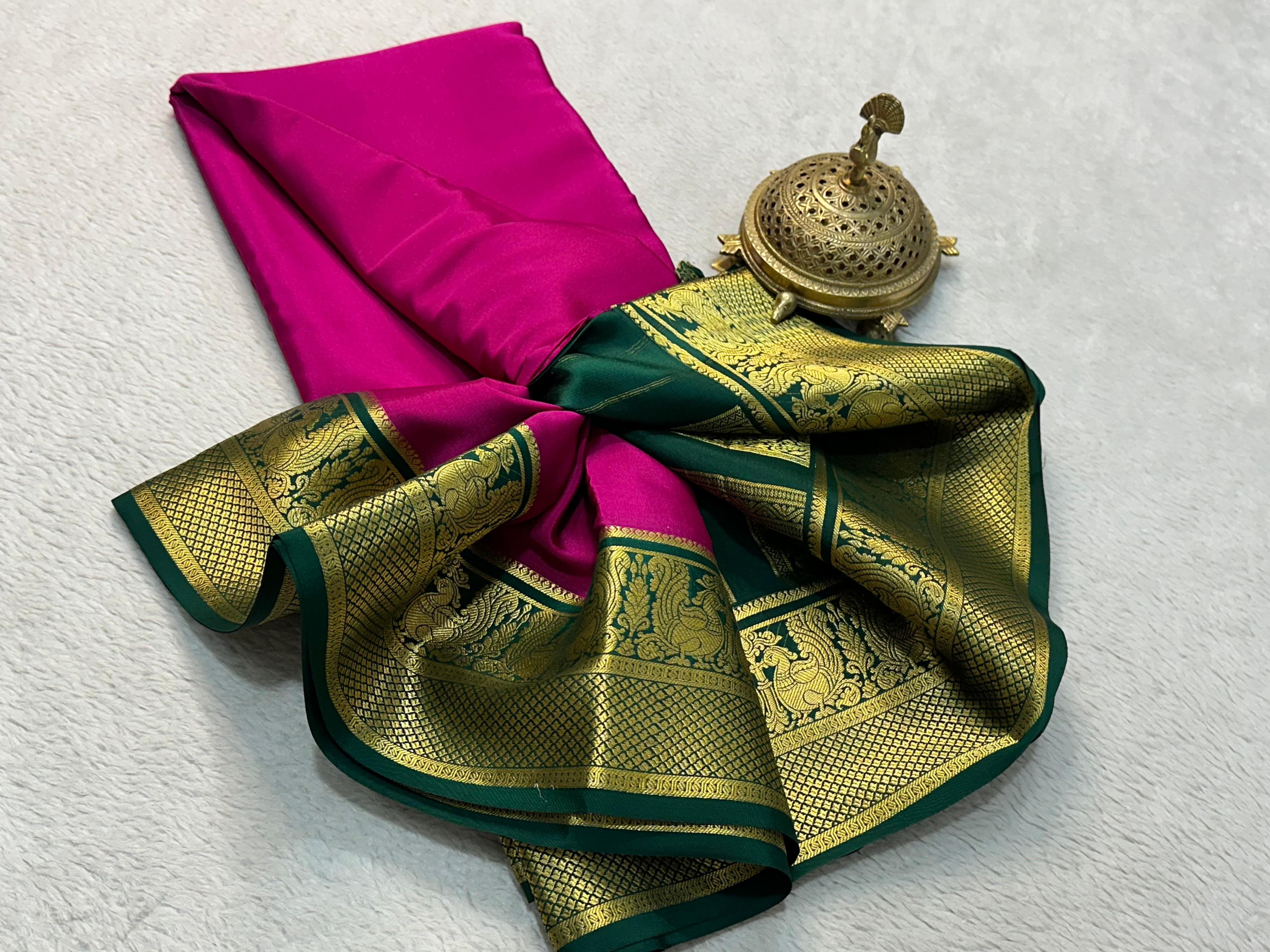 Grace the Occasion with Our Enchanting Rich Peacock Border by Icultuers