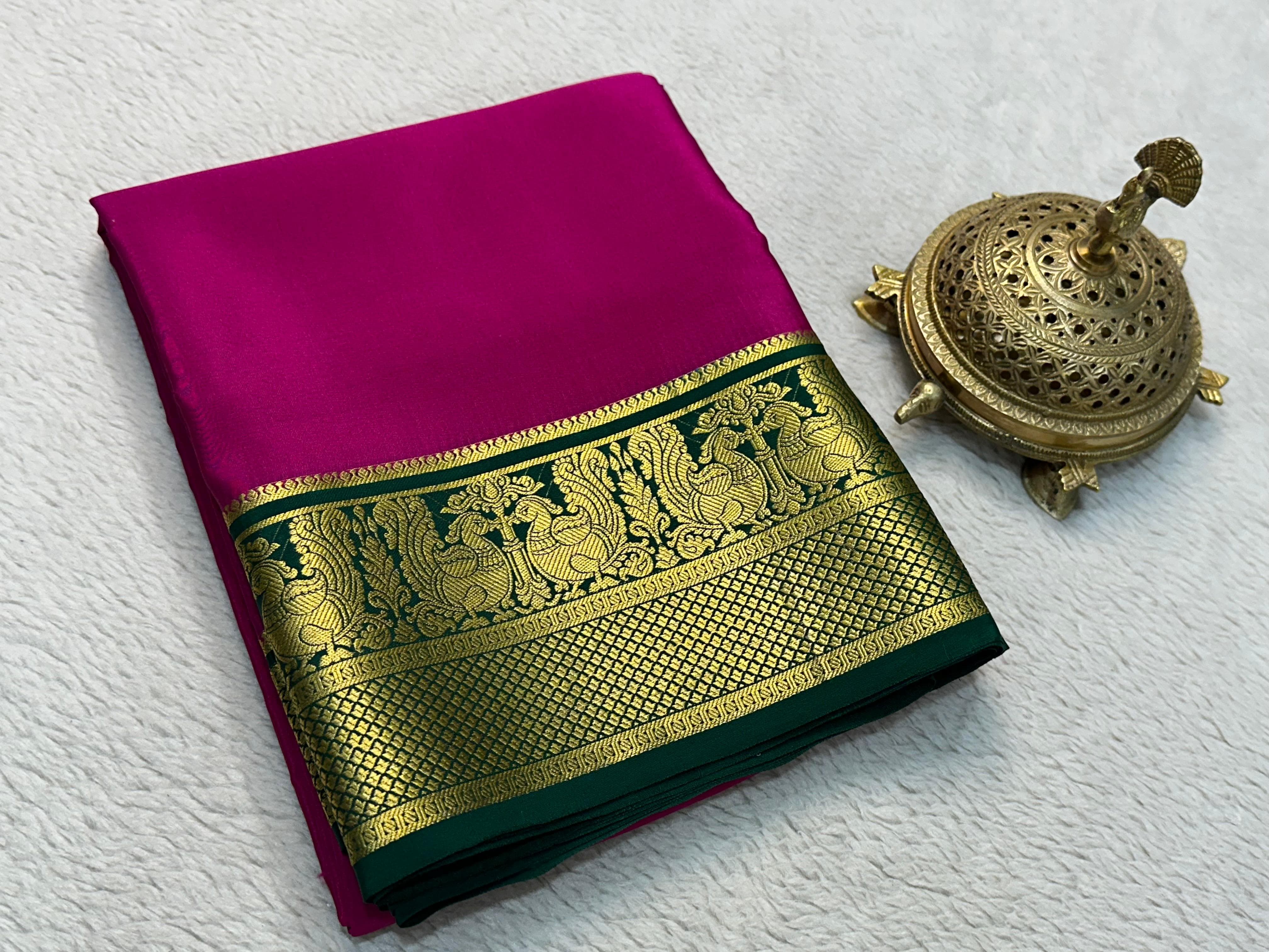 Grace the Occasion with Our Enchanting Rich Peacock Border by Icultuers