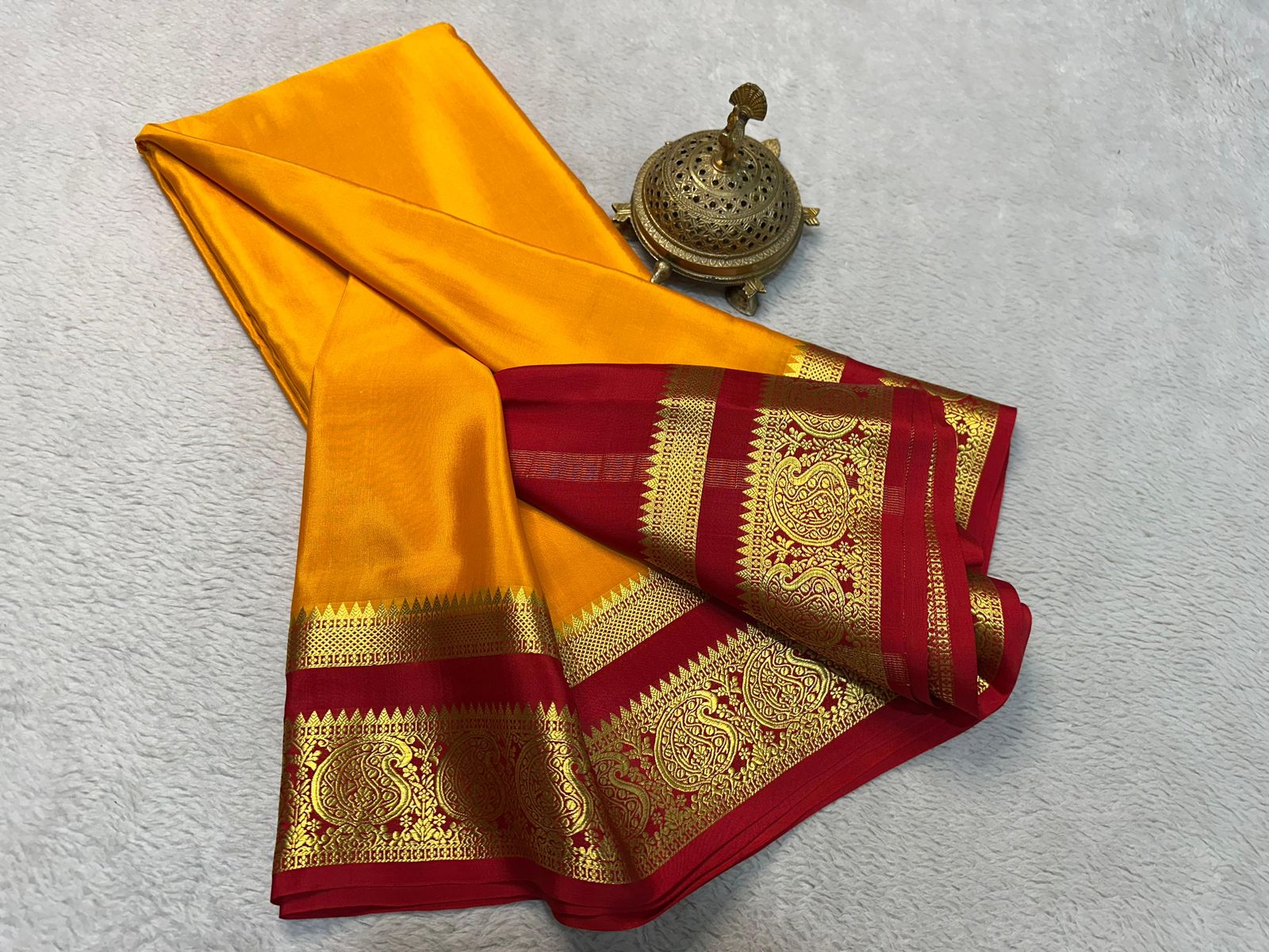 Silken Splendor: Majestic Mysore Silk Saree